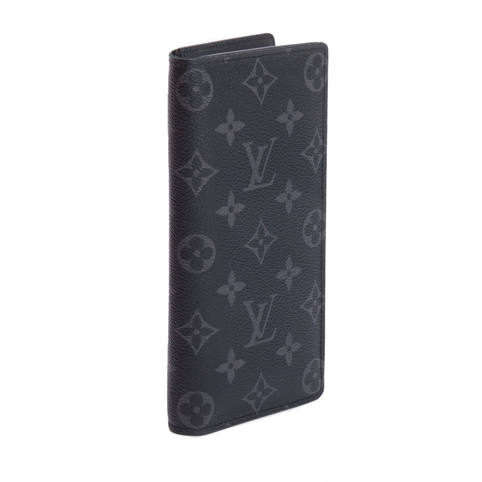 Louis Vuitton Monogram Eclipse Brazza Wallet w/ Box