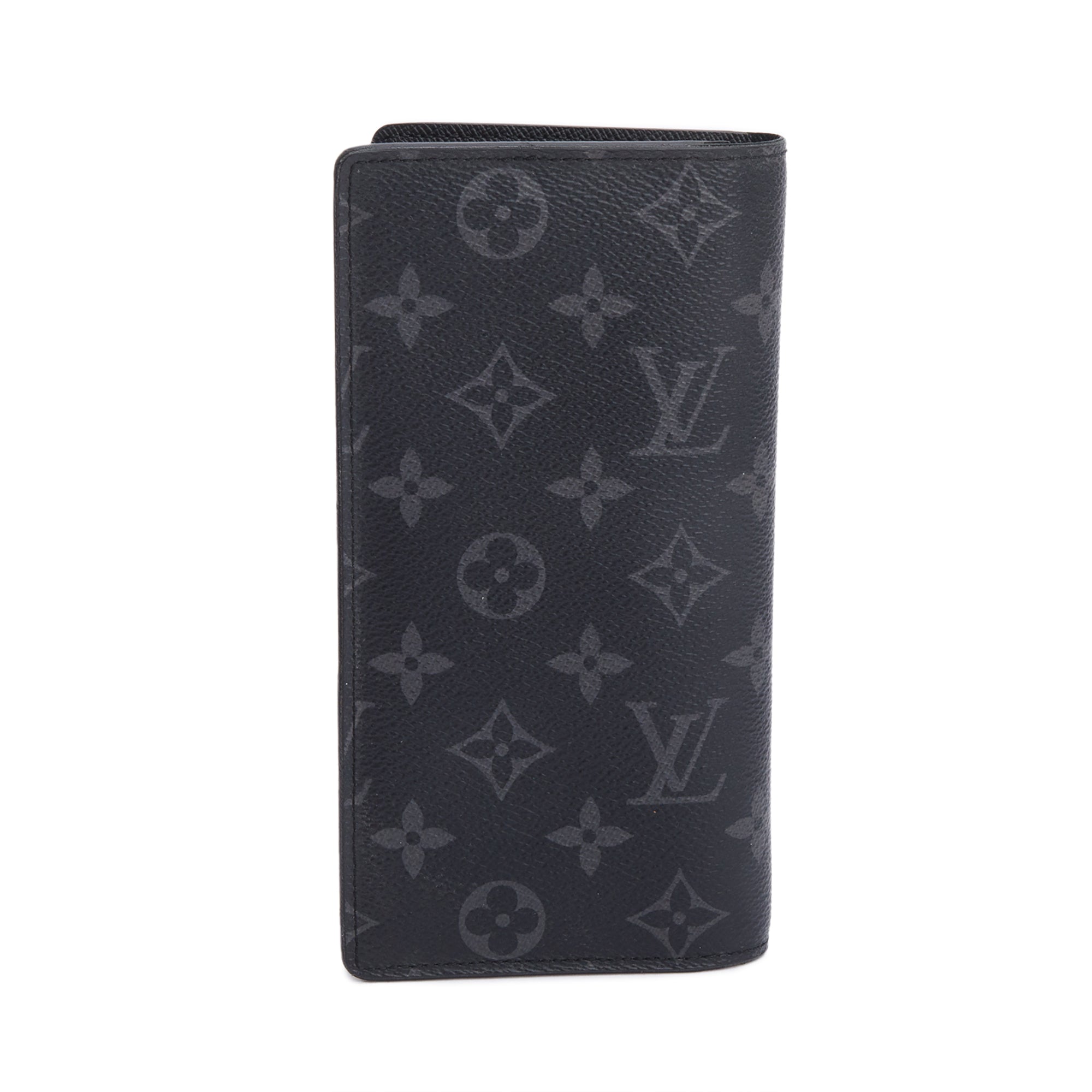 Louis Vuitton Monogram Eclipse Brazza Wallet w/ Box