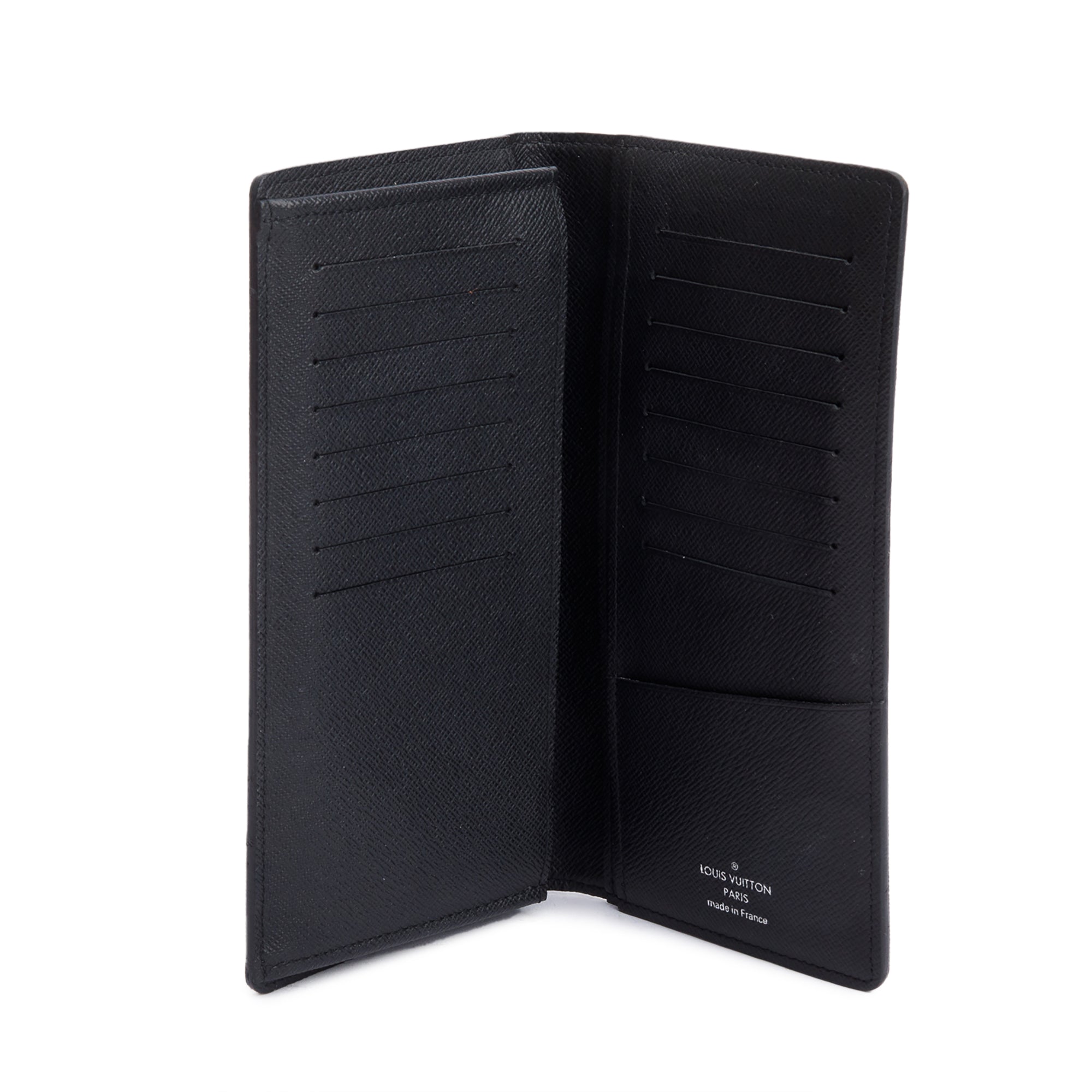 Louis Vuitton Monogram Eclipse Brazza Wallet w/ Box
