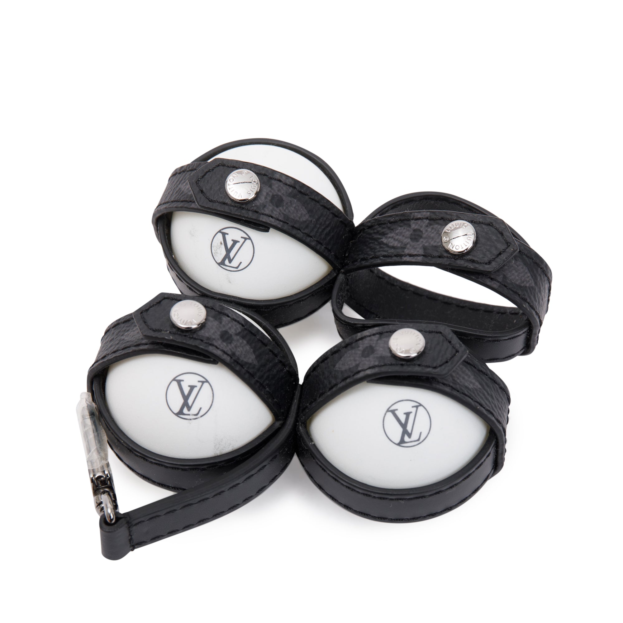 Louis Vuitton Monogram Eclipse James Ping Pong Set w/ Box