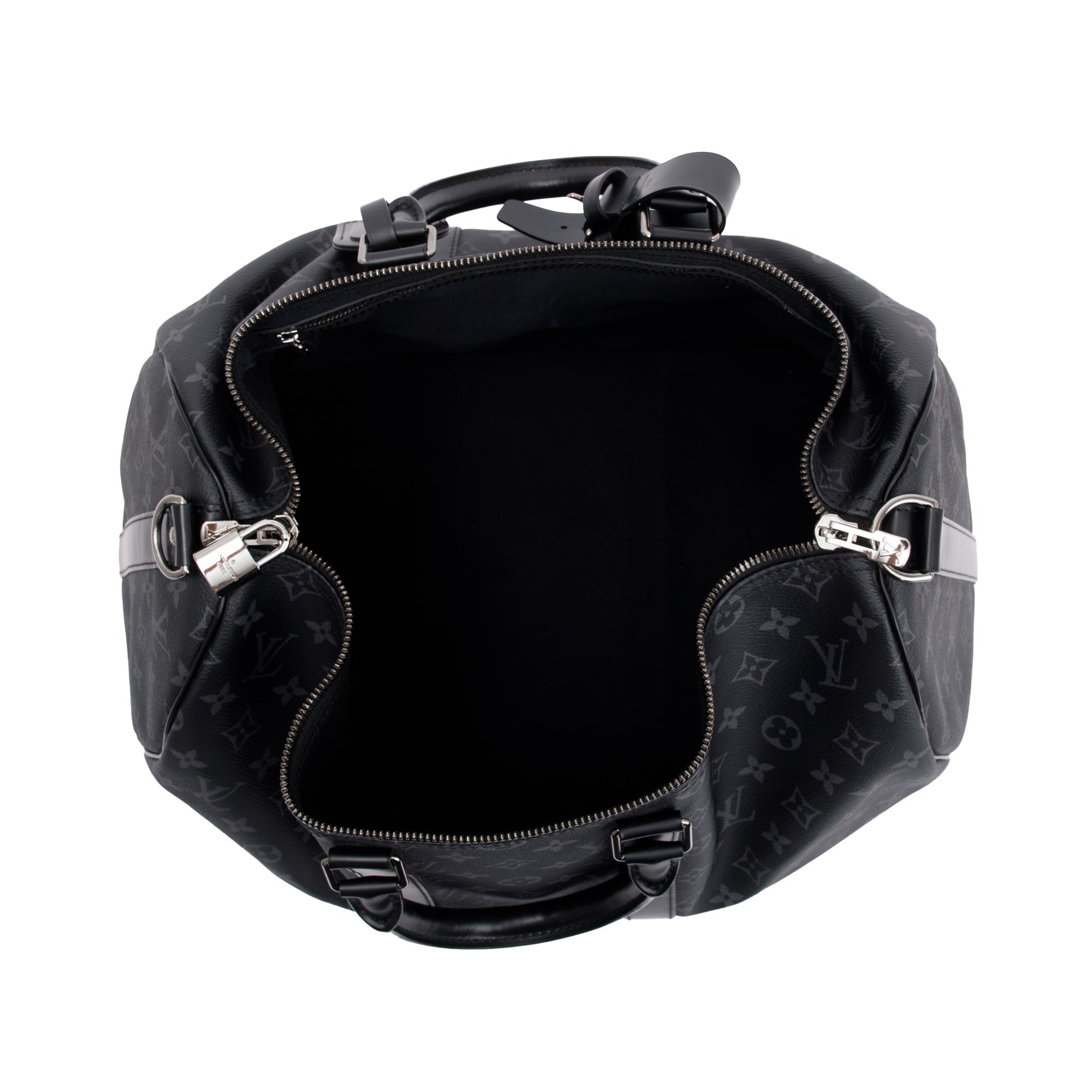 Louis Vuitton Monogram Eclipse Keepall Bandouliere 45 w/ Box