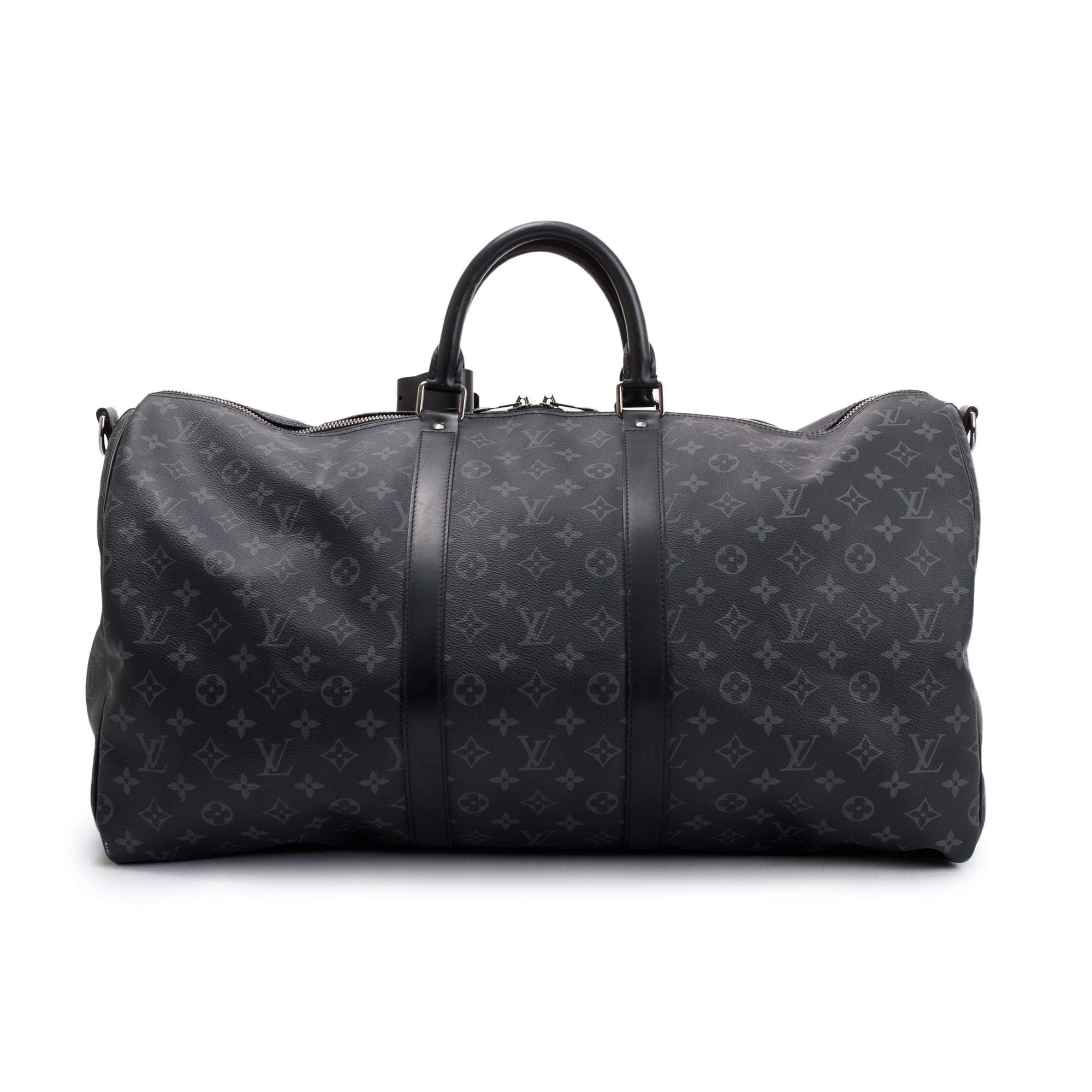 Louis Vuitton Monogram Eclipse Keepall Bandouliere 55 w/ Strap