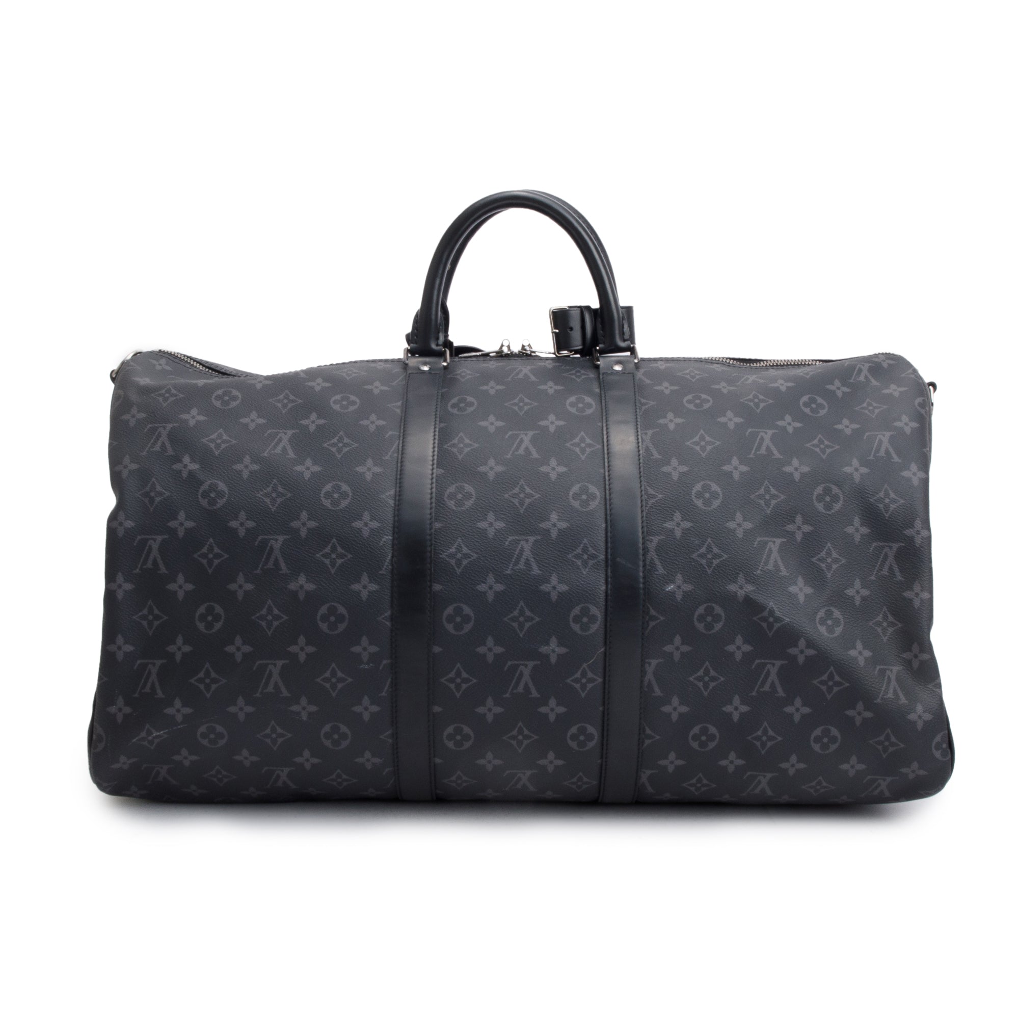 Louis Vuitton Monogram Eclipse Keepall Bandouliere 55 w/ Strap