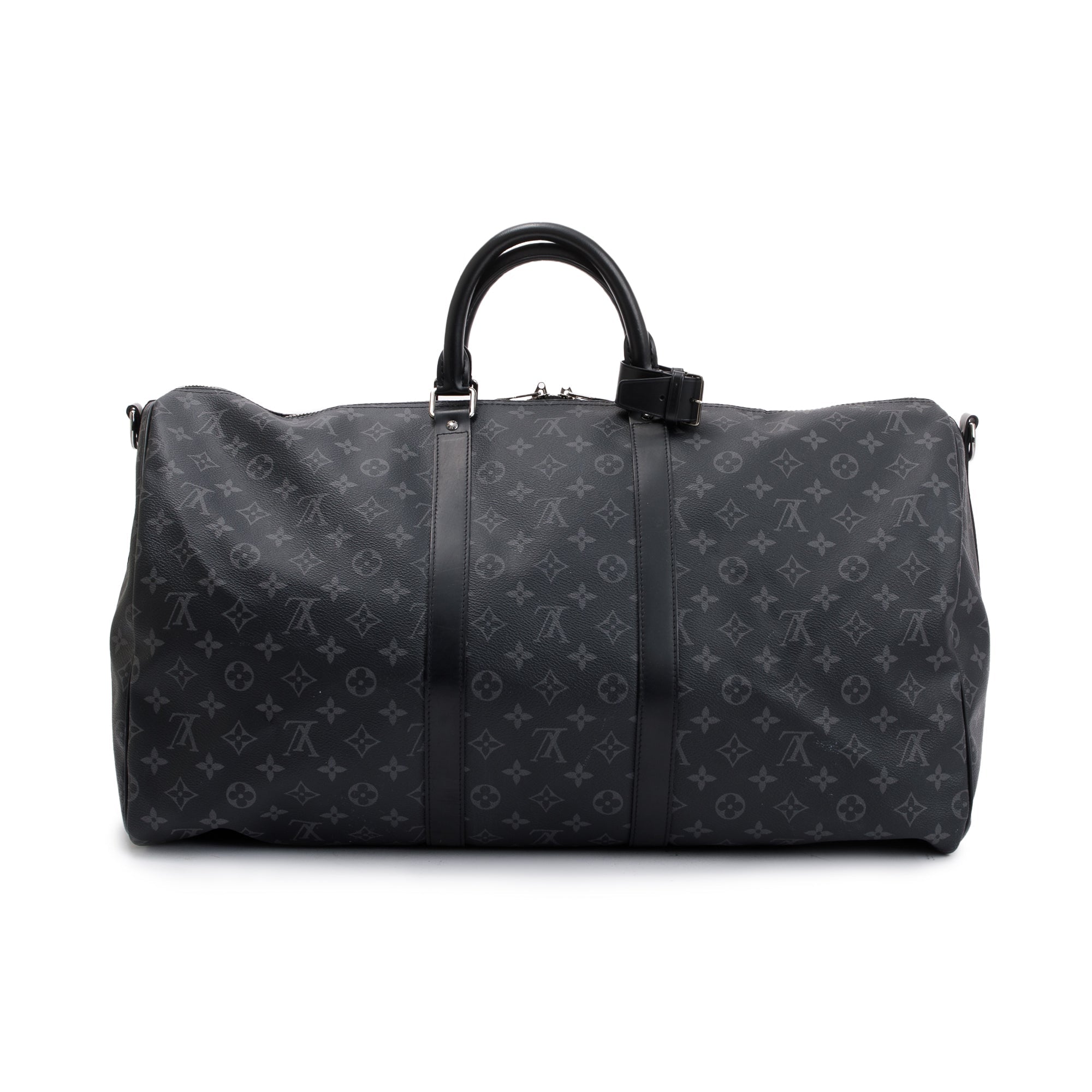 Louis Vuitton Monogram Eclipse Keepall Bandouliere 55 w/ Strap