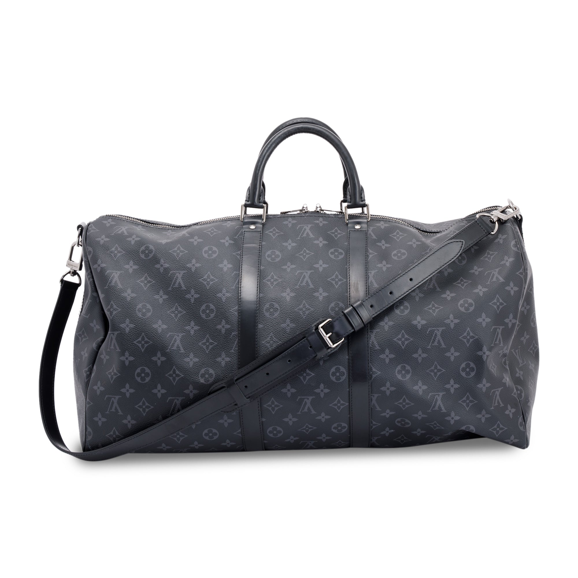 Louis Vuitton Monogram Eclipse Keepall Bandouliere 55