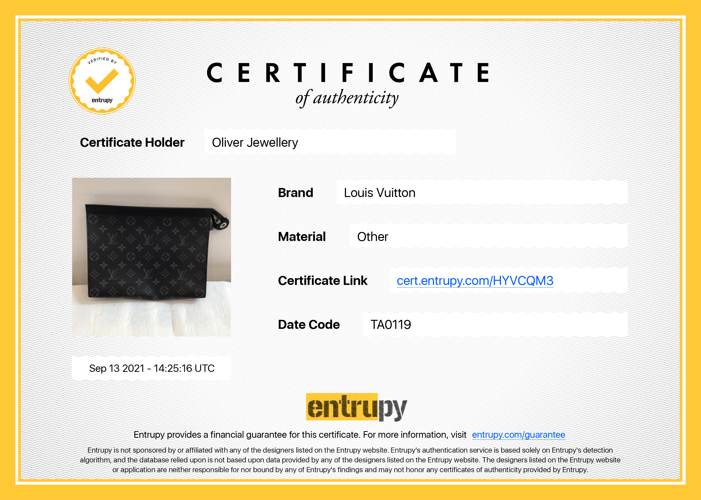 Louis Vuitton Monogram Eclipse Pochette Voyage MM w/ Receipt