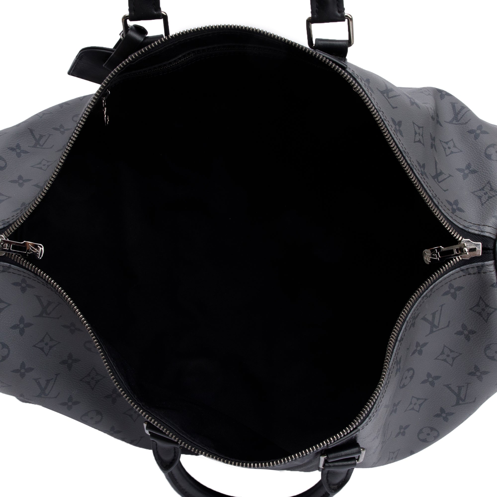 Louis Vuitton Monogram Eclipse Reverse Keepall Bandouliere 50 w/ Strap