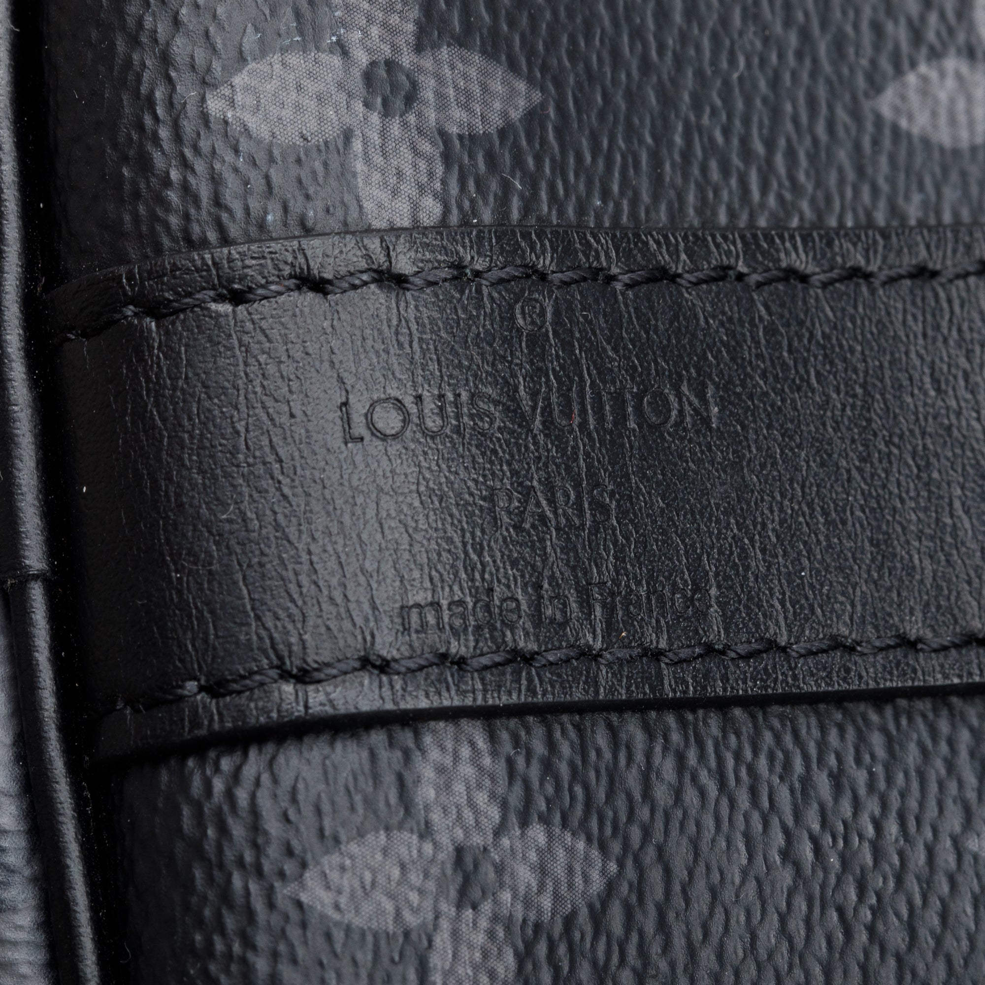 Louis Vuitton Monogram Eclipse Reverse Keepall Bandouliere 50 w/ Strap