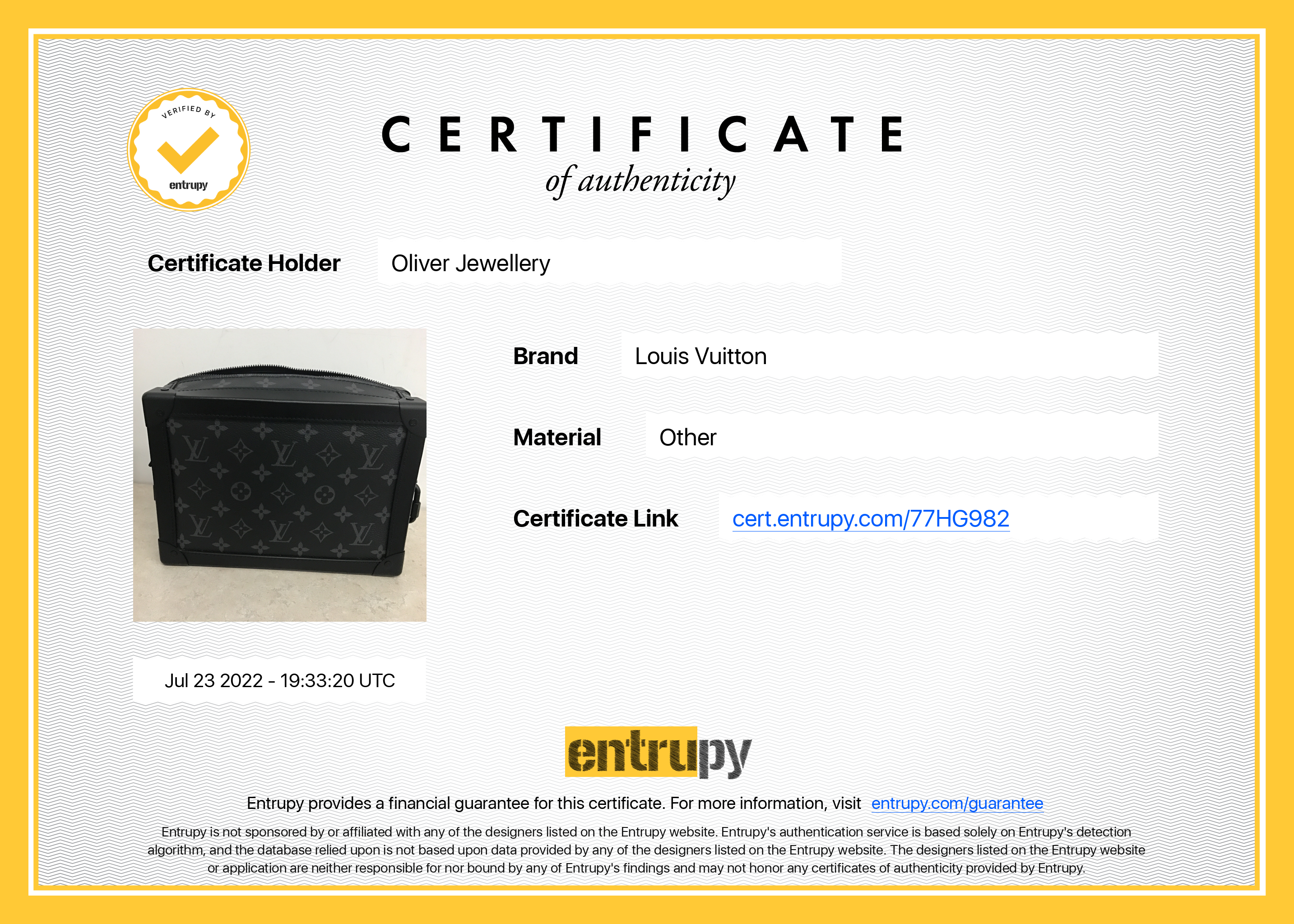 Louis Vuitton Monogram Eclipse Soft Trunk Bag