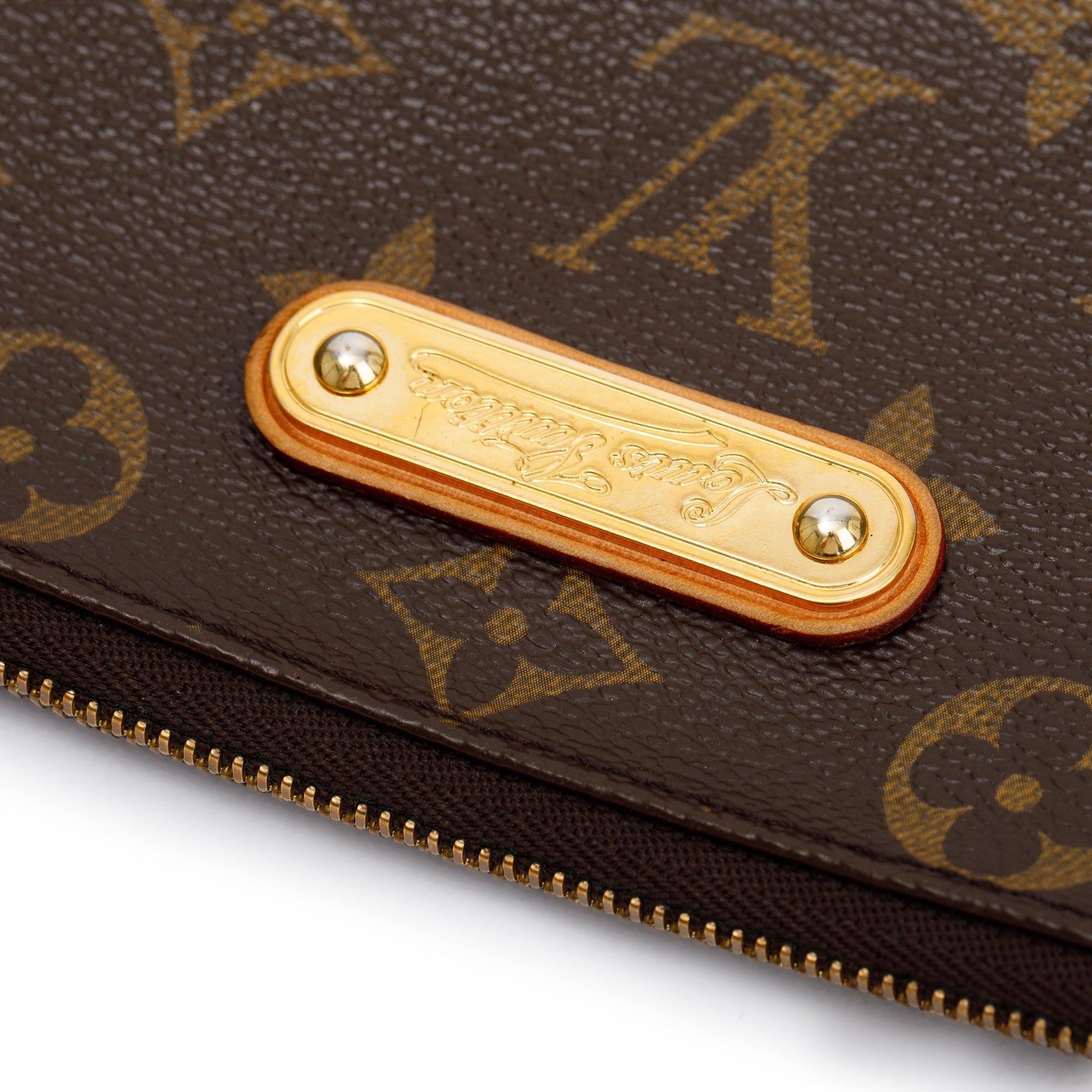 Louis Vuitton Monogram Eva Clutch w/ Strap & Box