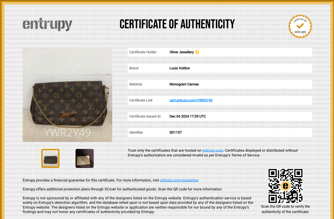Louis Vuitton Monogram Favorite MM w/ Straps & Box