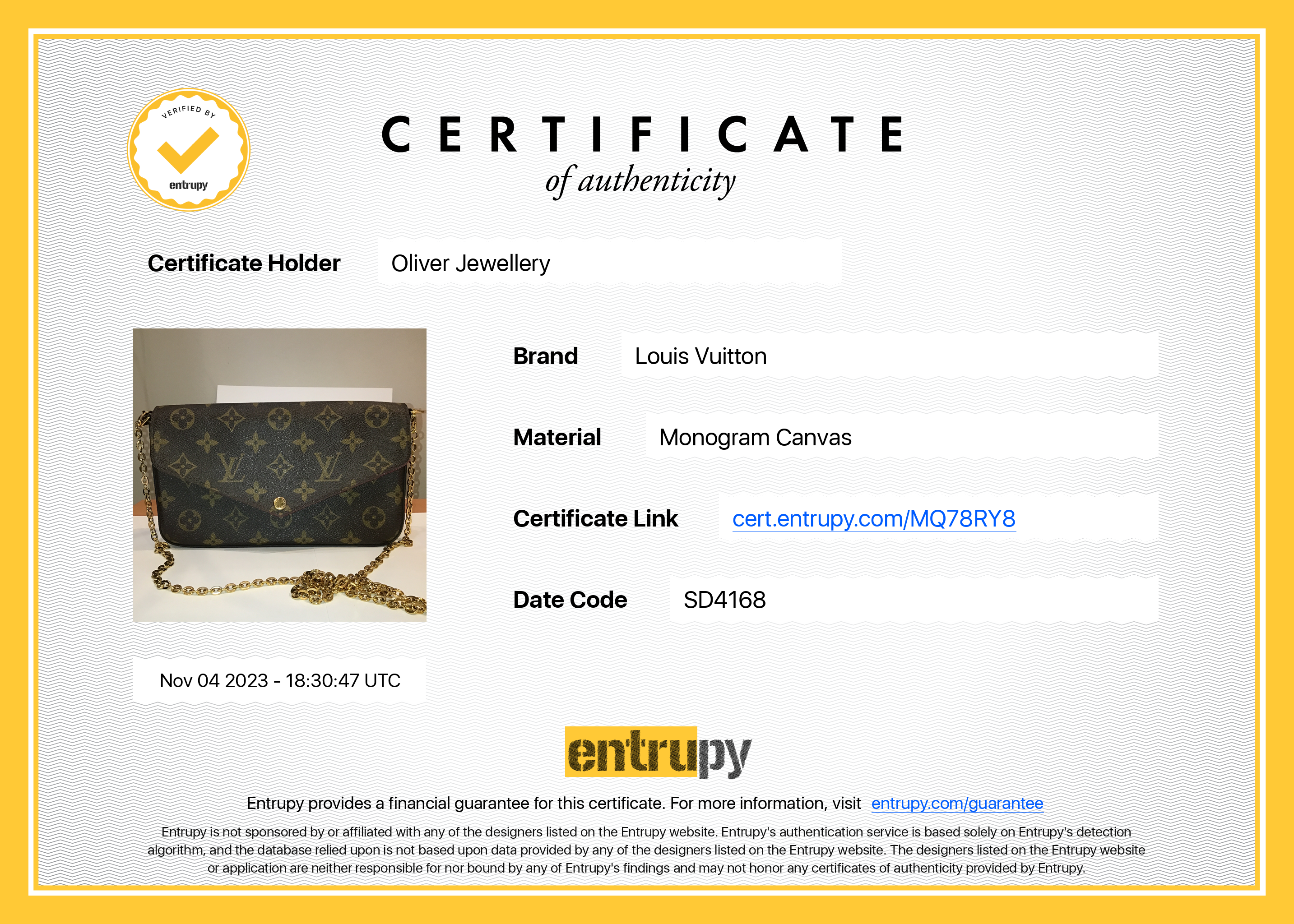 Louis Vuitton Monogram Felicie Pochette w/ Insert