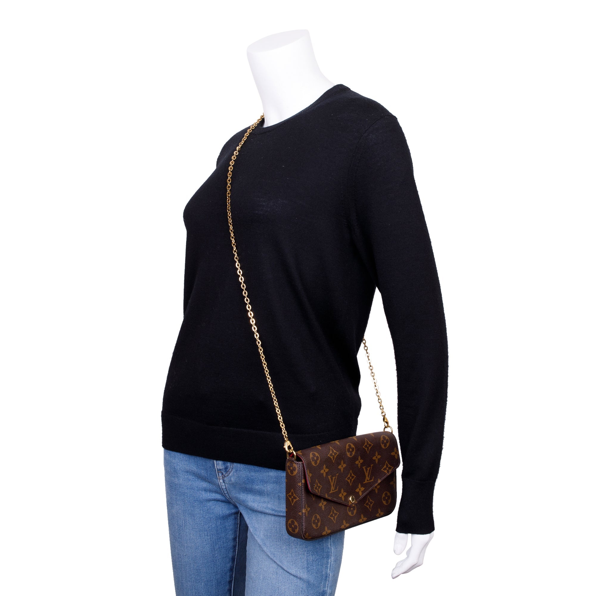 Louis Vuitton Monogram Felicie Pochette w/ Insert