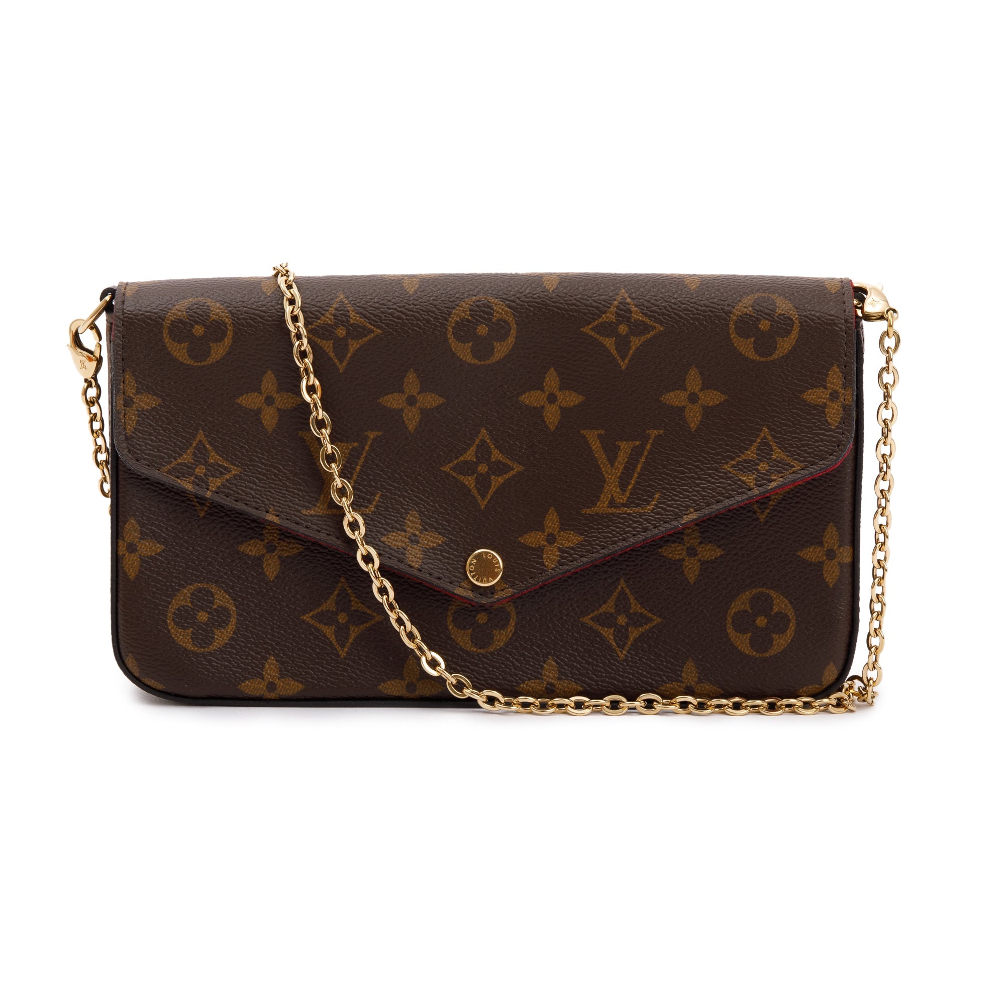 Louis Vuitton Monogram Felicie Pochette w/ Inserts, Box & Receipt