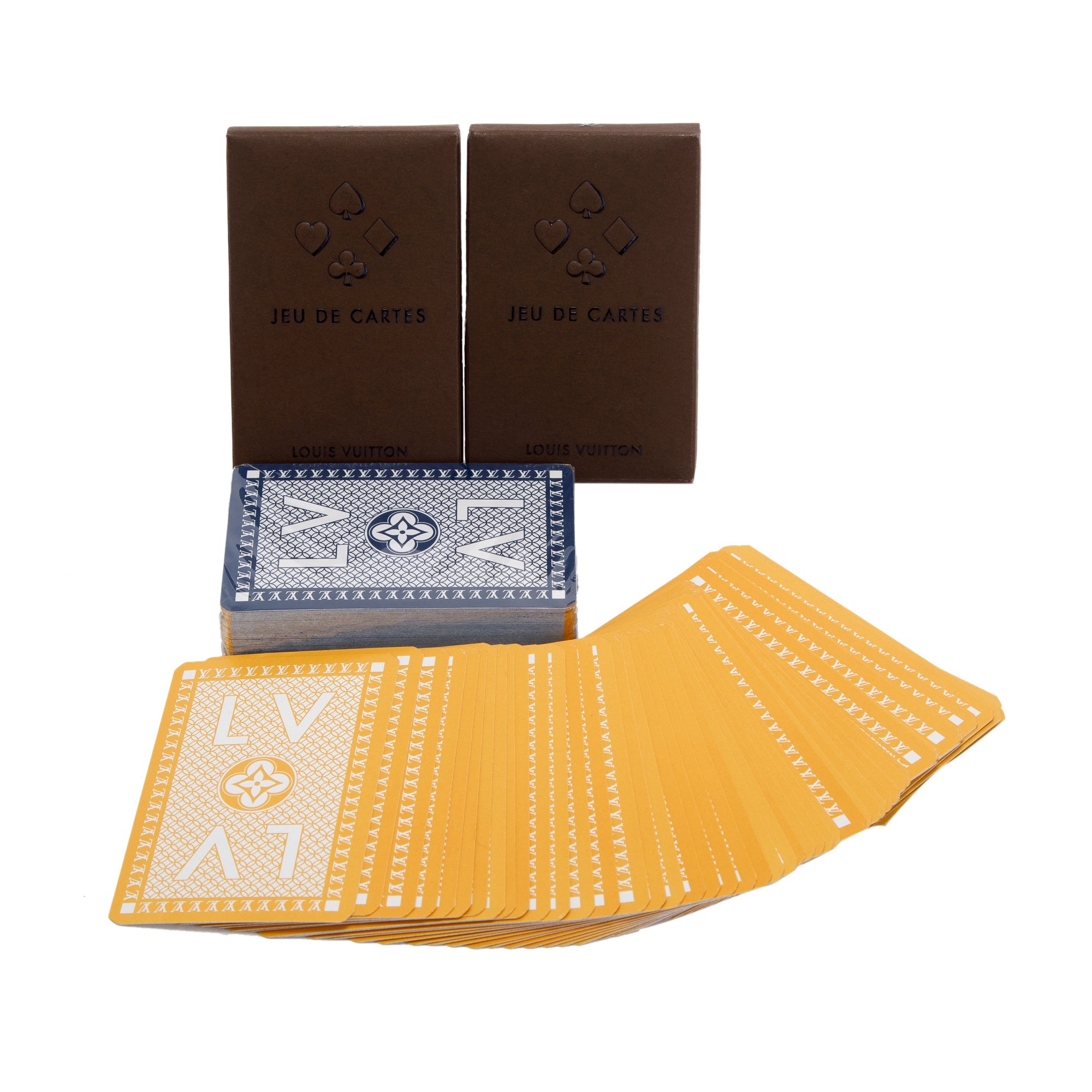 Louis Vuitton Monogram Fleur 2 Deck Playing Cards