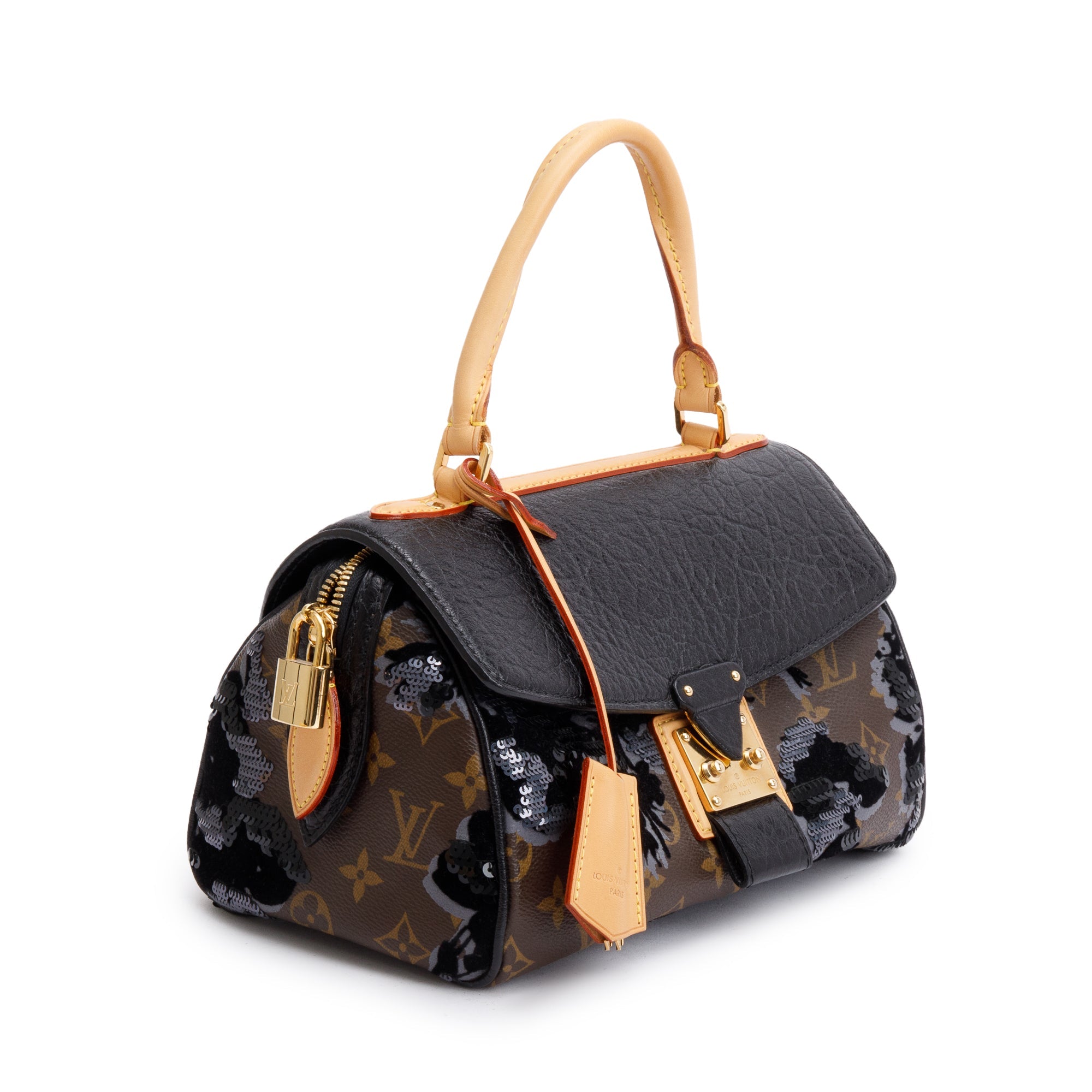 Louis Vuitton Monogram Fleur De Jais Carrousel Handle Bag