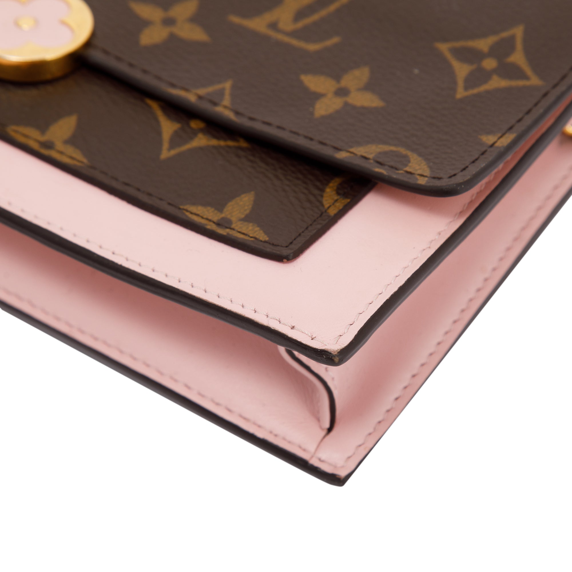 Louis Vuitton Monogram Flore Chain Wallet