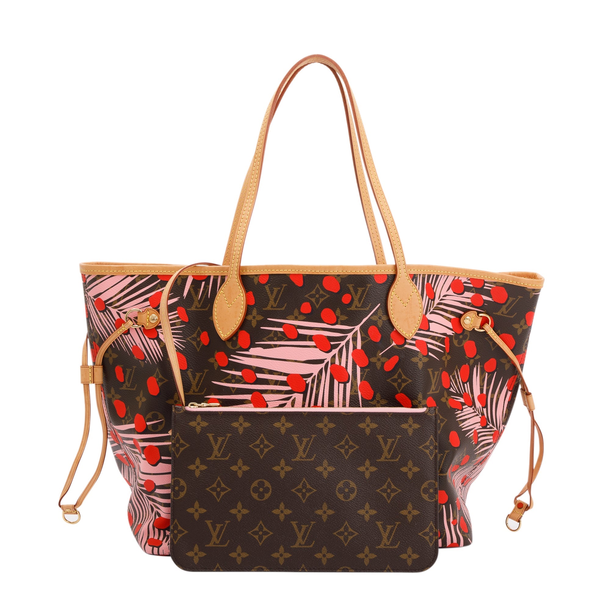 Louis Vuitton Monogram Jungle Dots Neverfull MM w/ Pouch