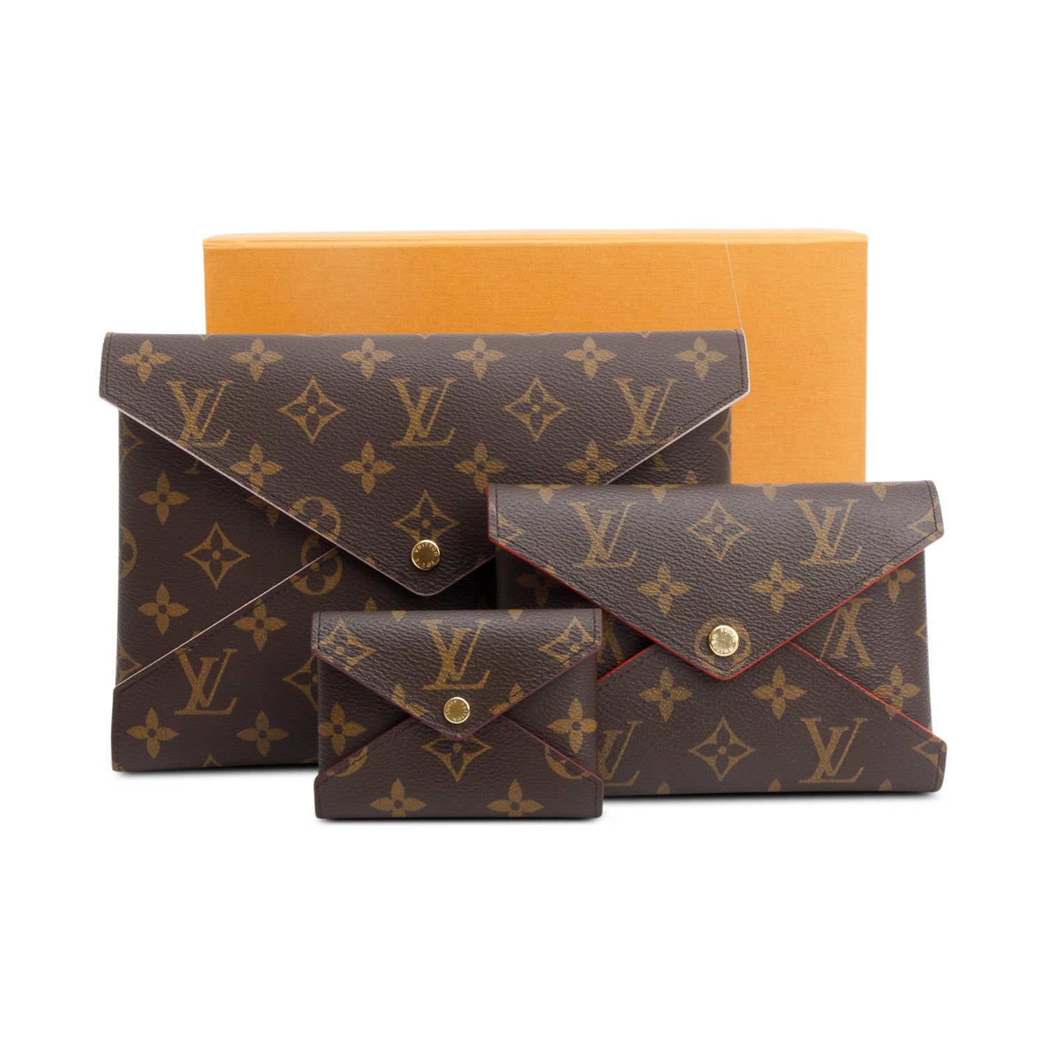 Louis Vuitton Monogram KIrigami Pochette Set w/ Box & Receipt