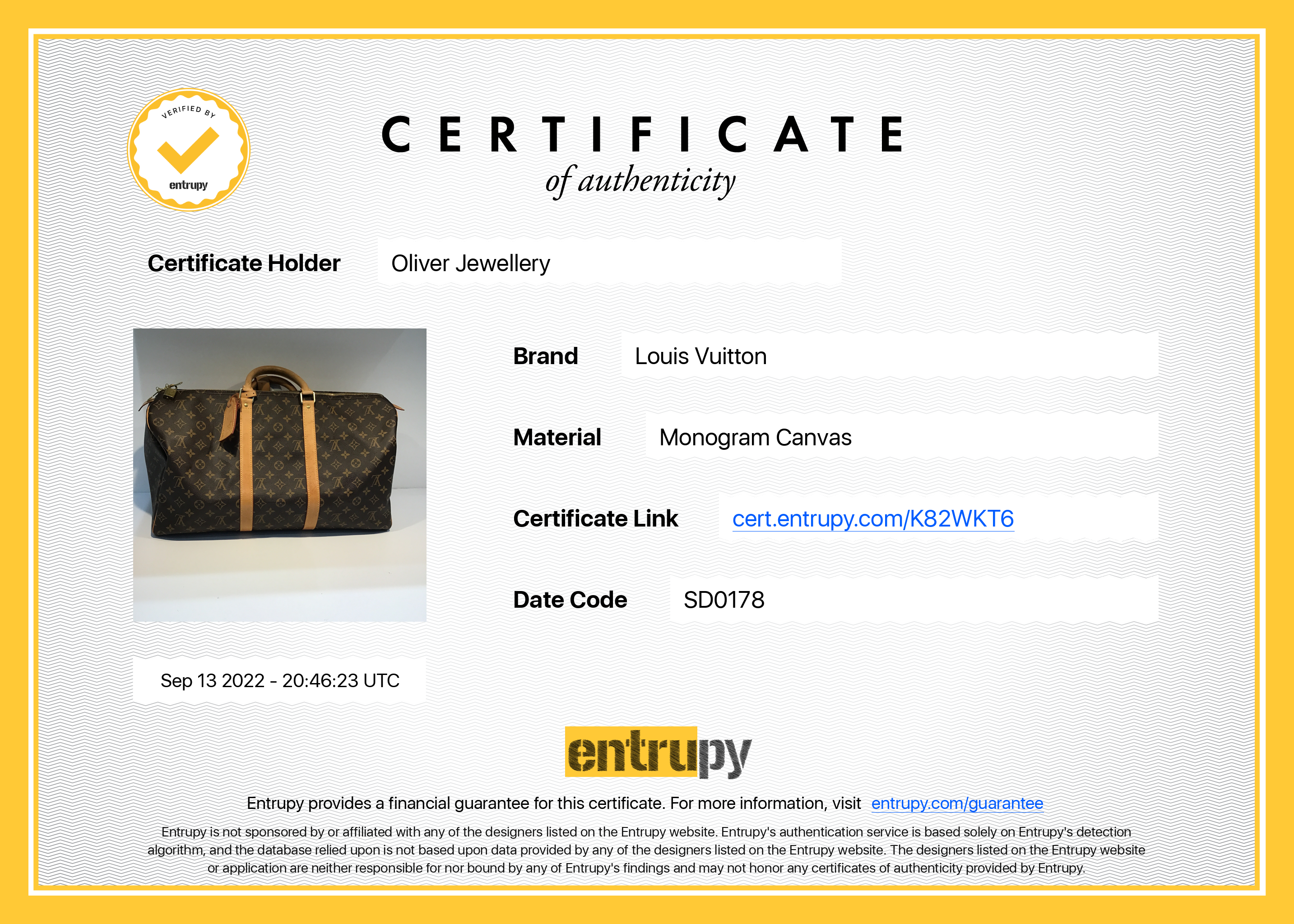 Louis Vuitton Monogram Keepall 50 w/ Receipt