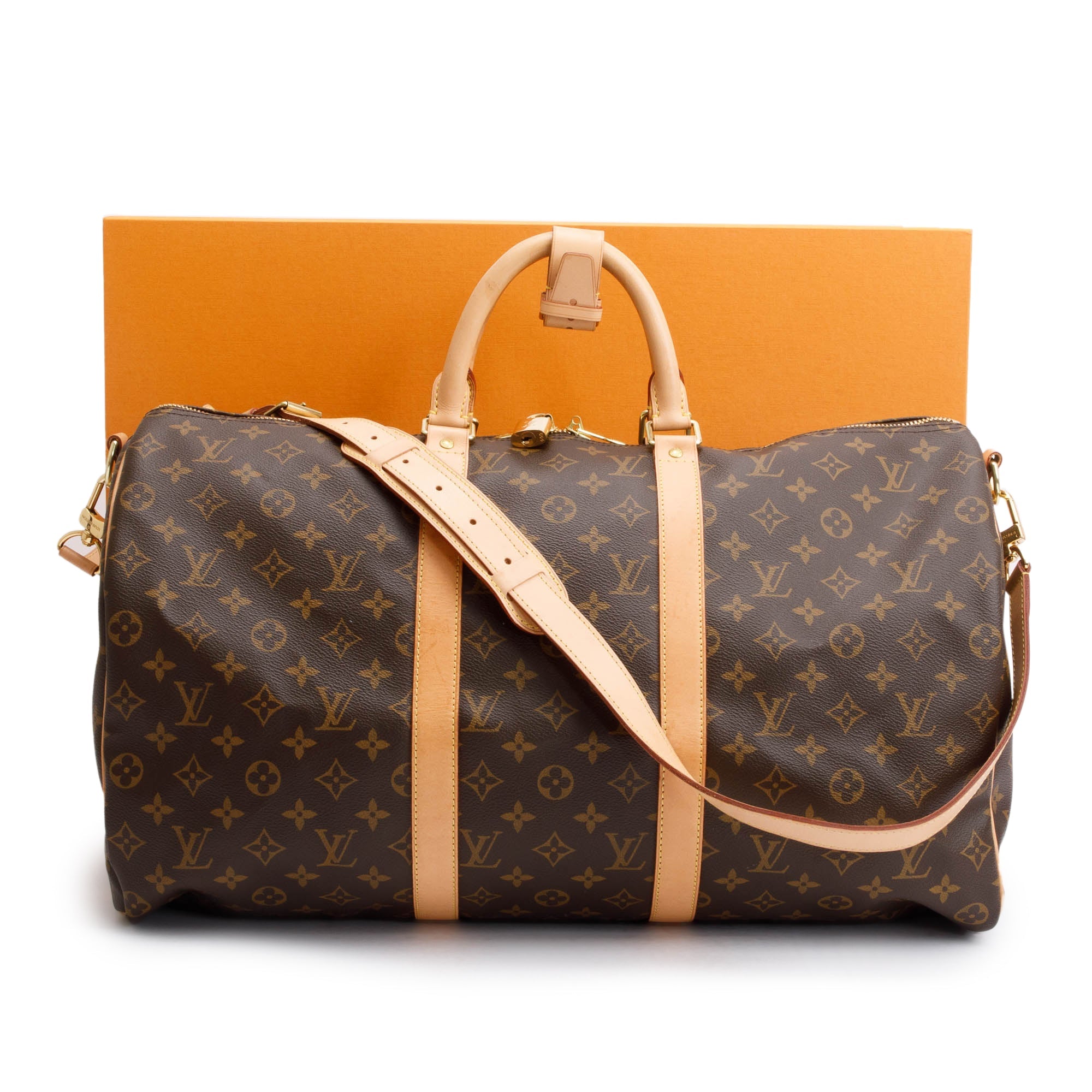 Louis Vuitton Monogram Keepall Bandouliere 50 w/ Box
