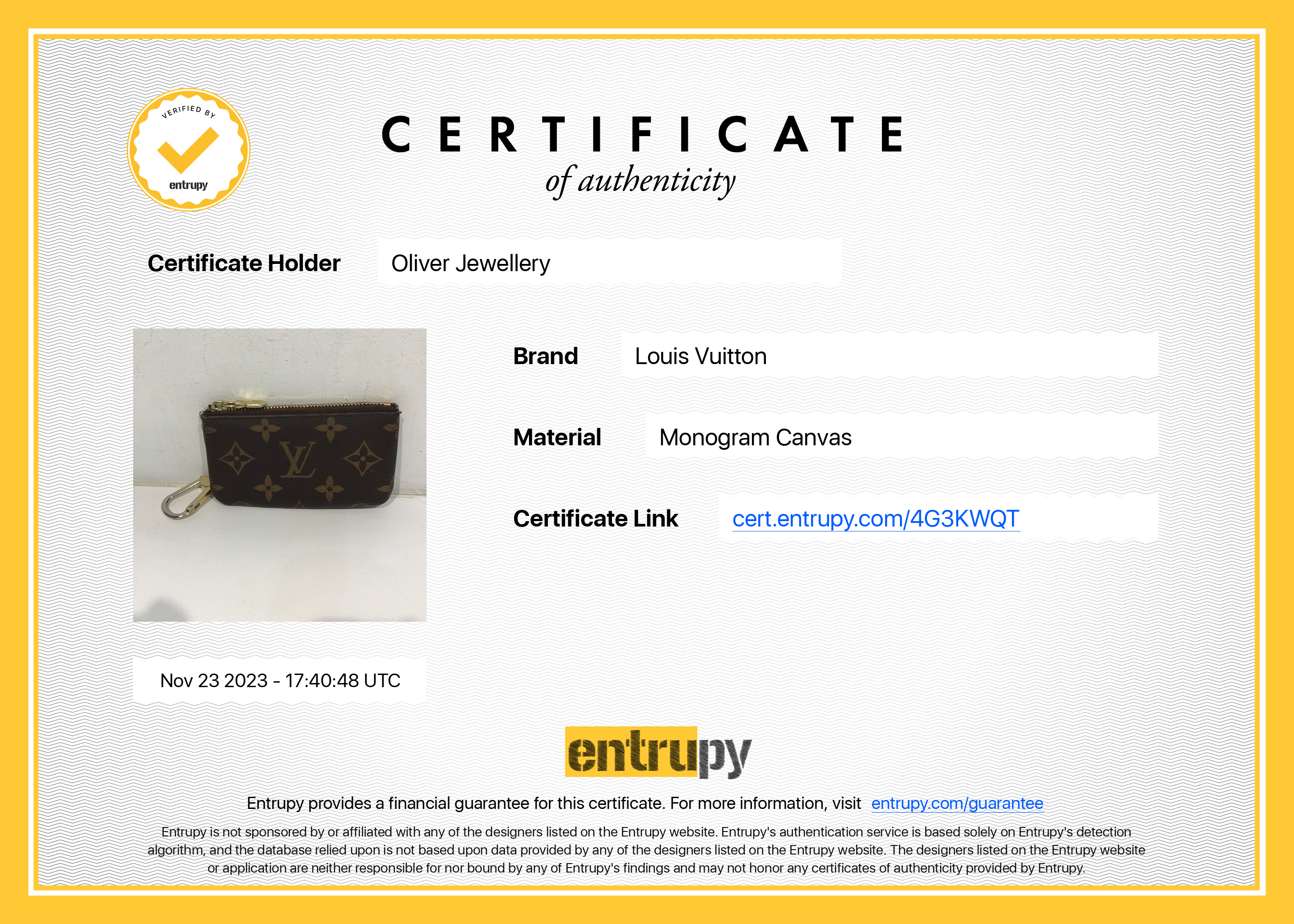 Louis Vuitton Monogram Key Pouch