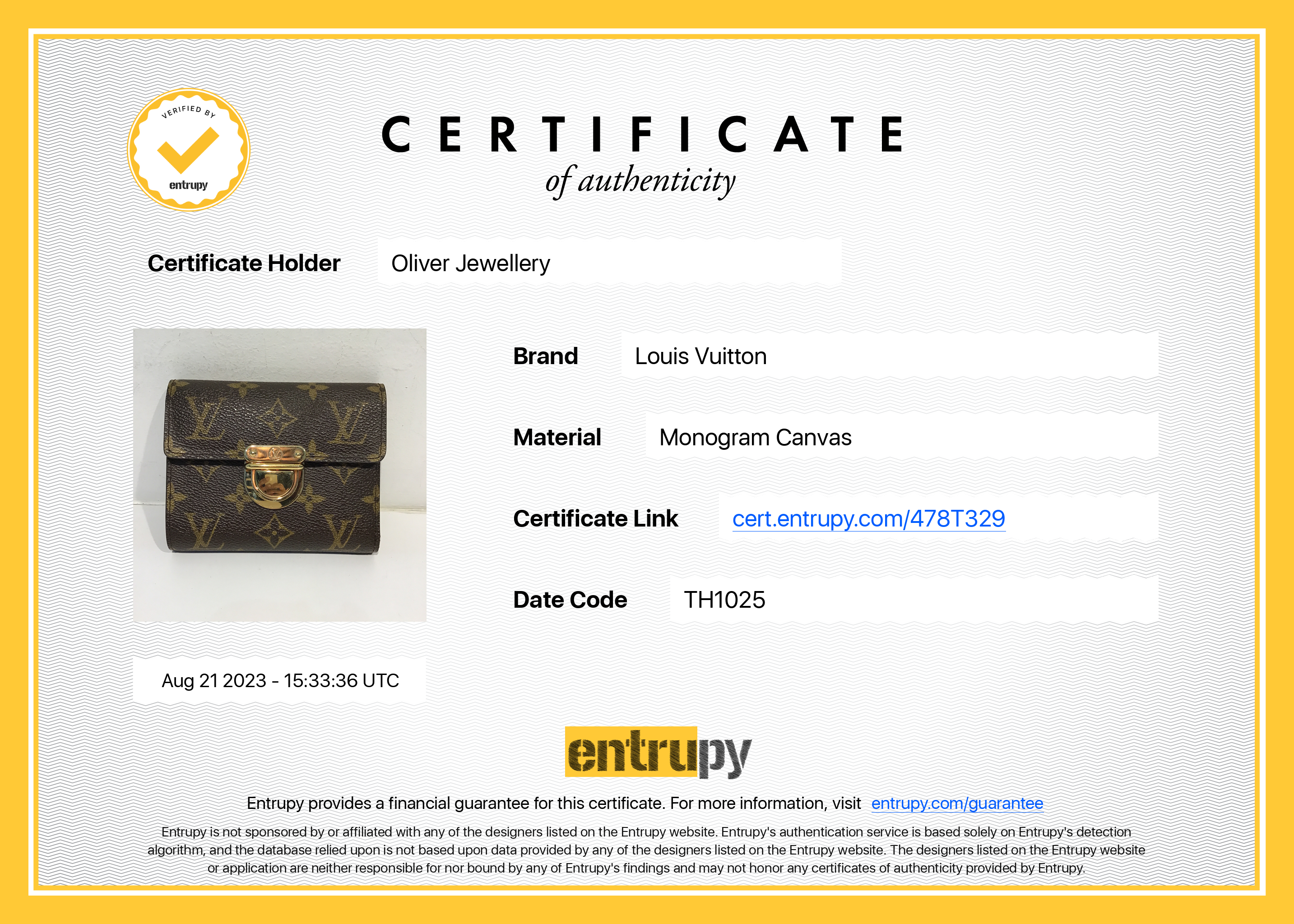 Louis Vuitton Monogram Koala Wallet