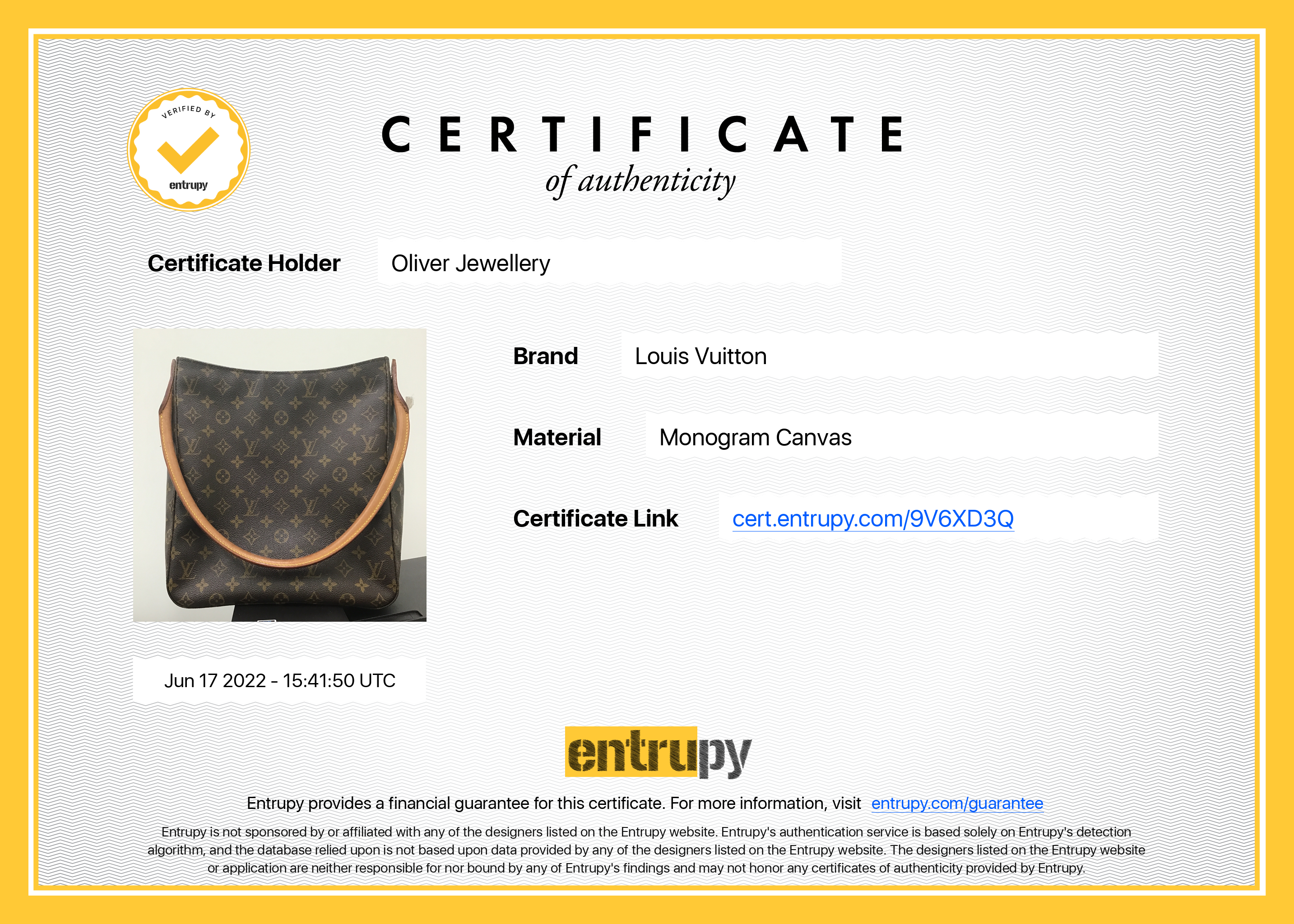 Louis Vuitton Monogram Looping GM