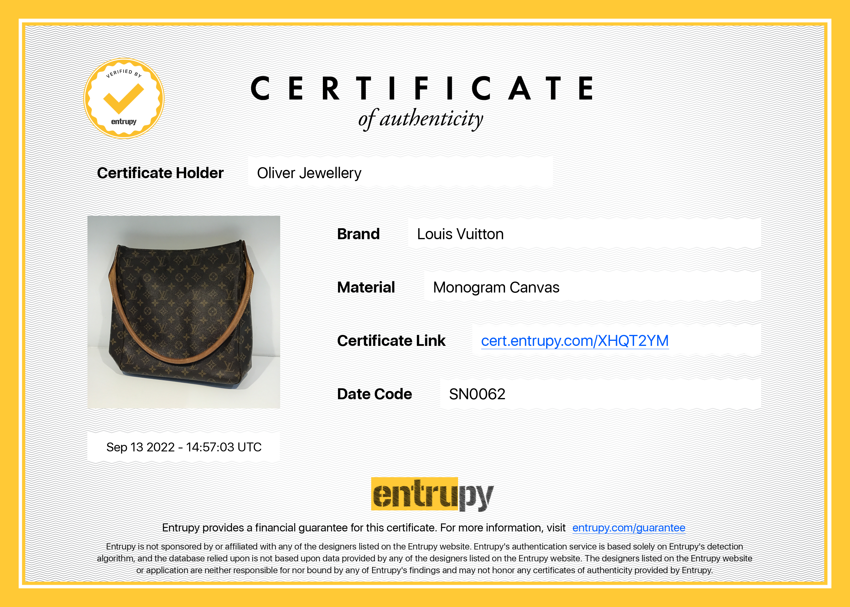 Louis Vuitton Monogram Looping GM