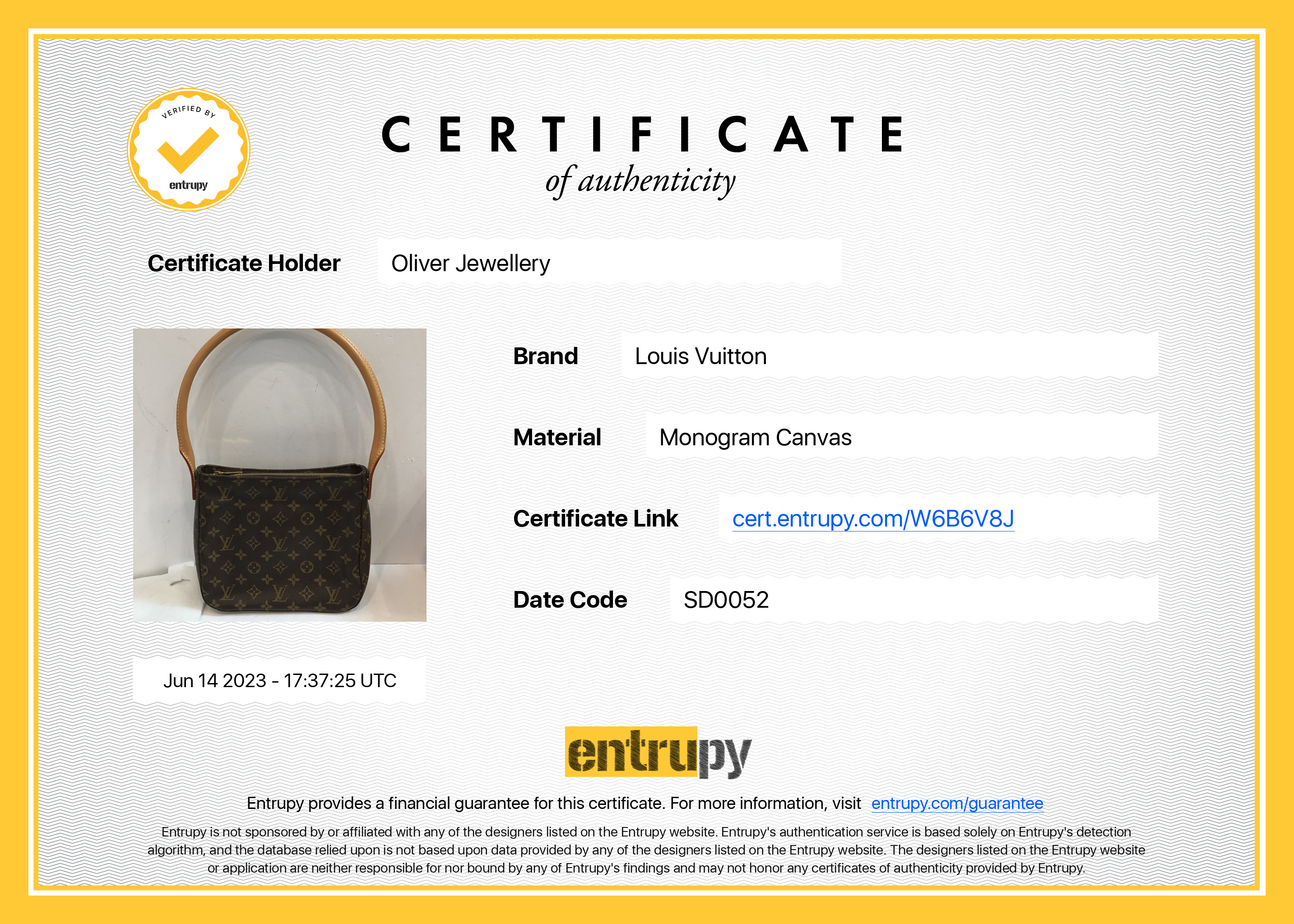 Louis Vuitton Monogram Looping MM