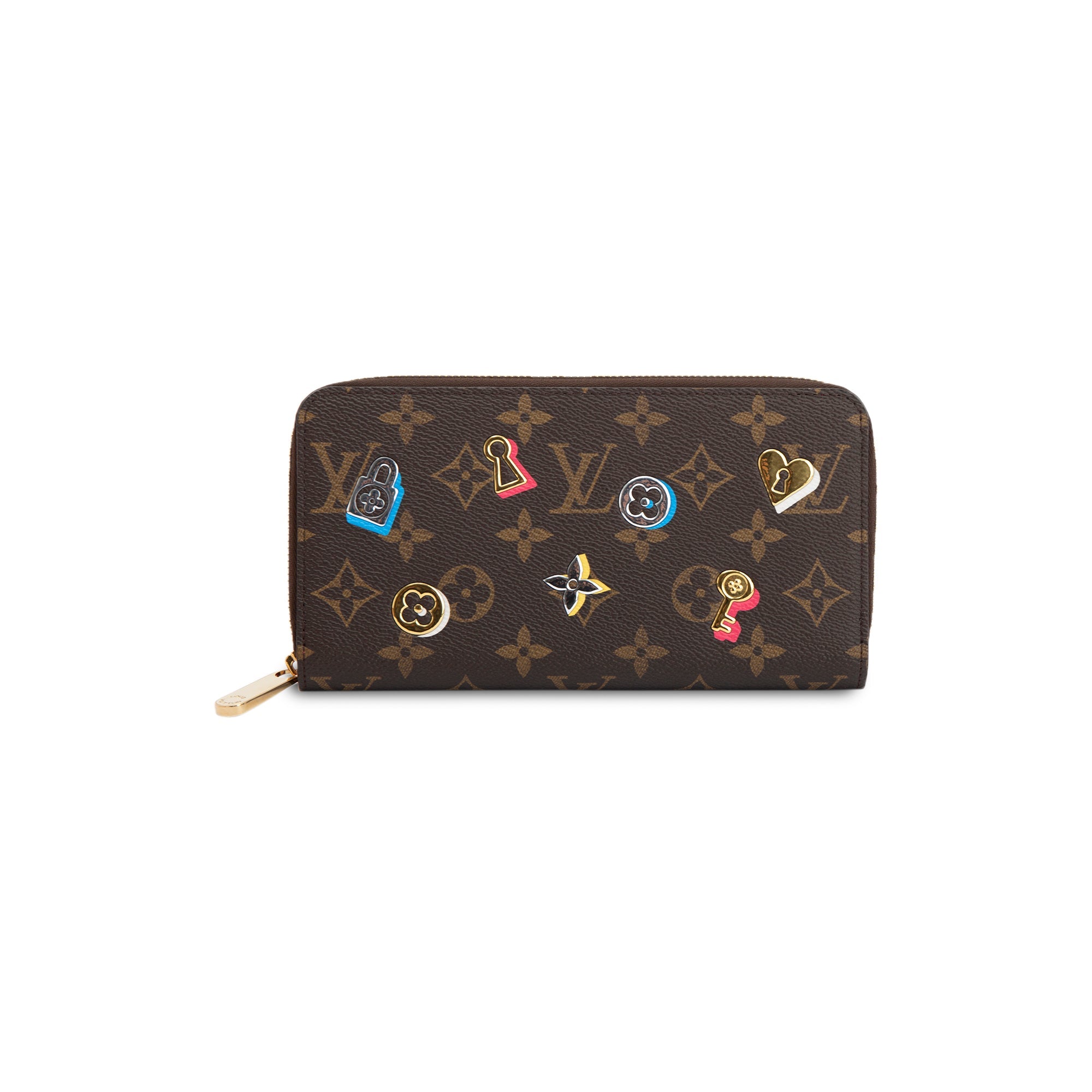 Louis Vuitton Monogram Love Lock Zippy Wallet w/ Box