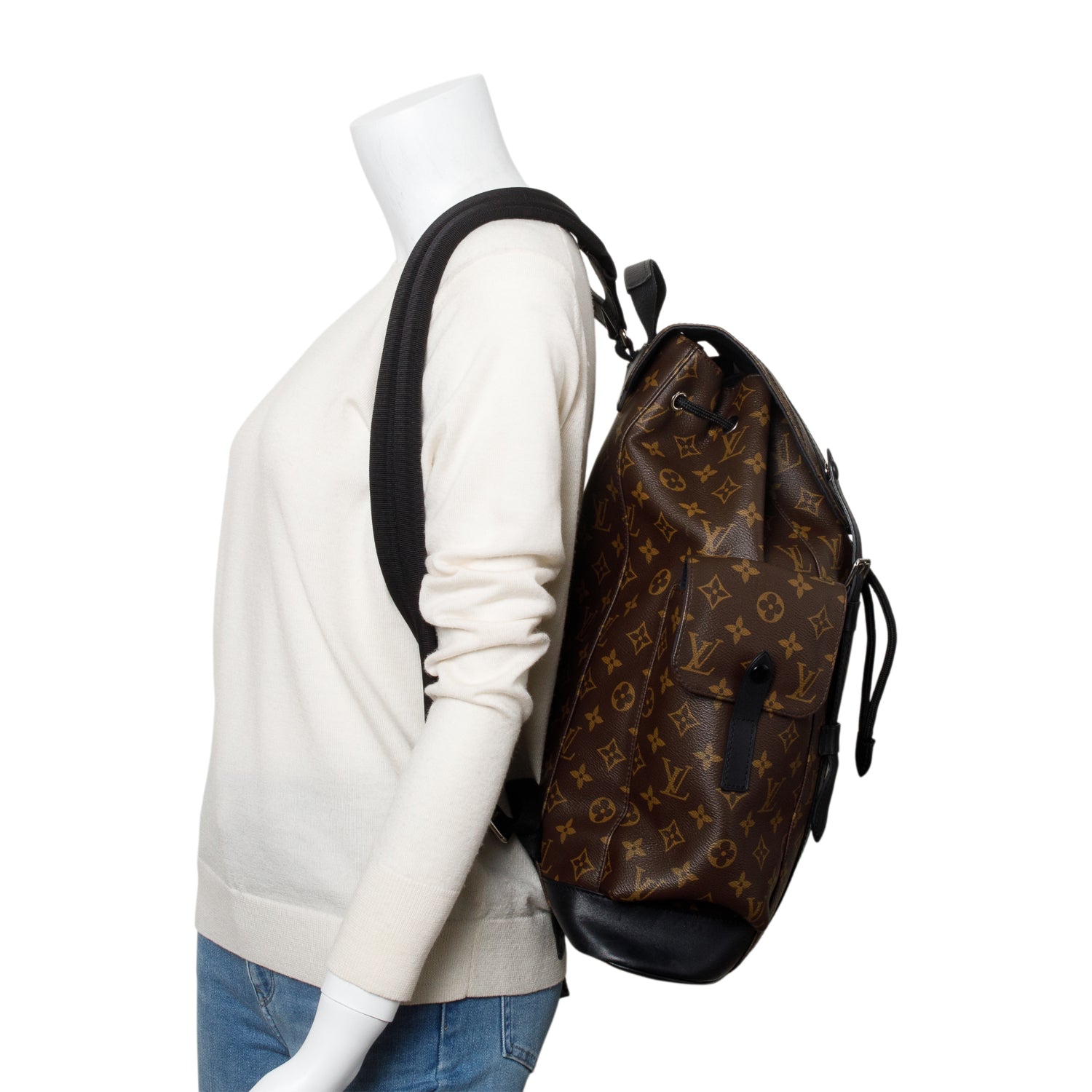 louis vuitton christopher backpack brown Louis Vuitton Monogram Macassar Christopher PM Backpack – OLIVER'S