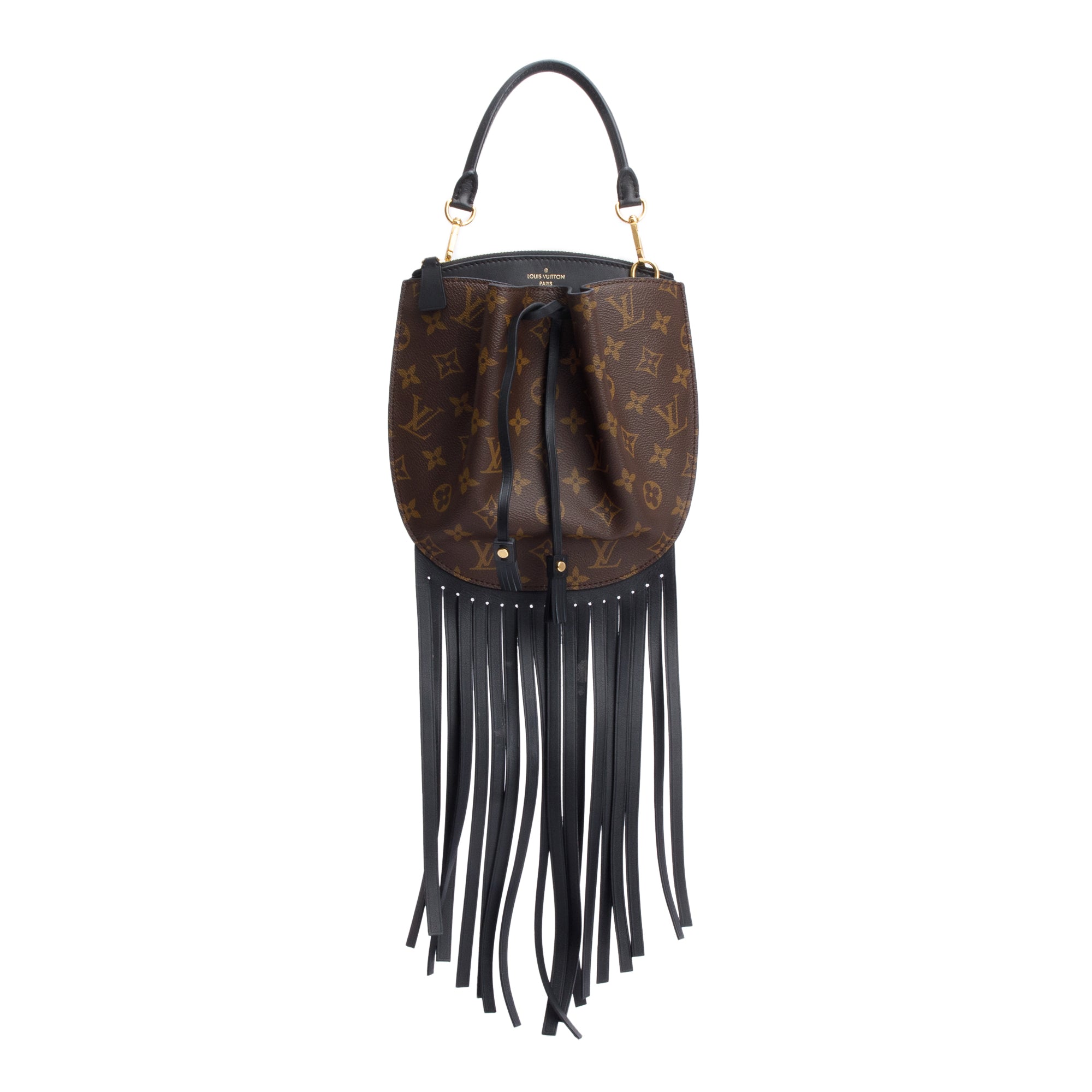 Louis Vuitton Monogram Macassar Fringed Noe