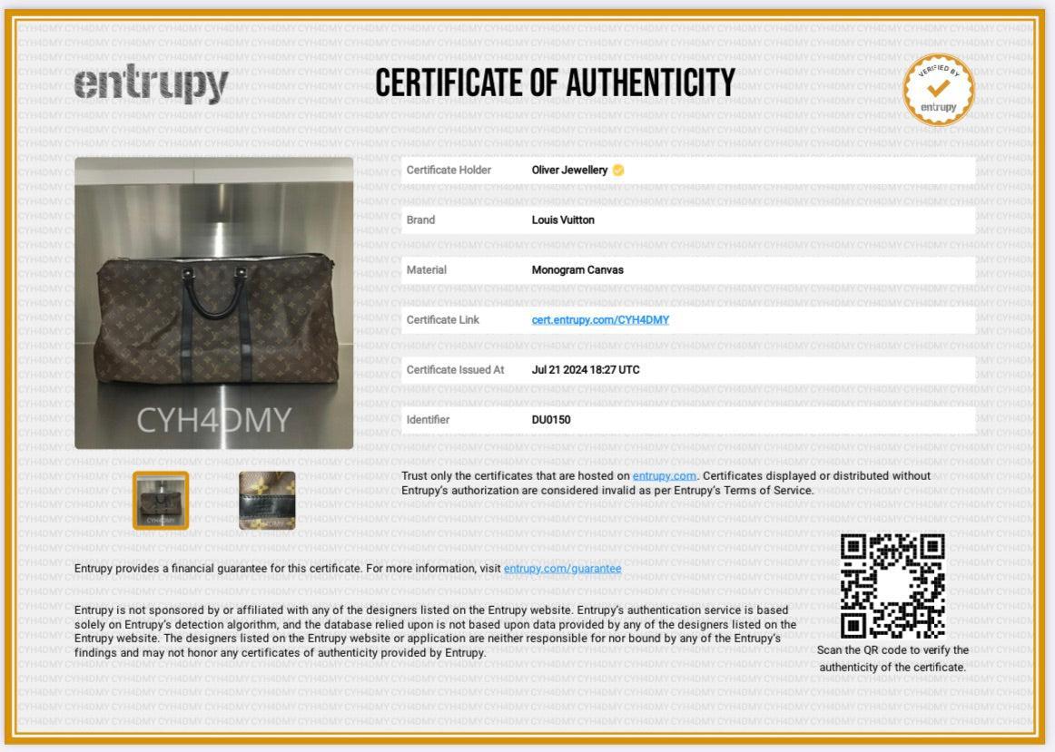 Louis Vuitton Monogram Macassar Keepall 55