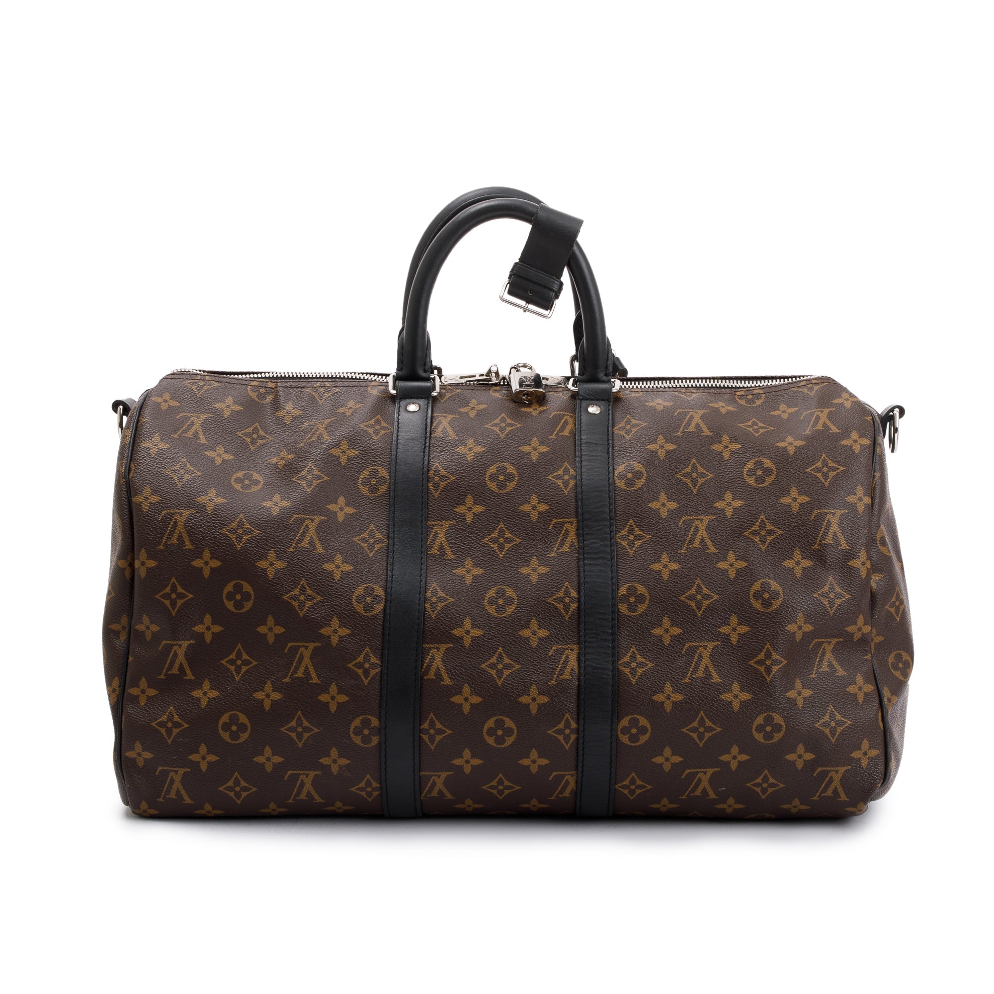 Louis Vuitton Monogram Macassar Keepall Bandouliere 45 w/ Box