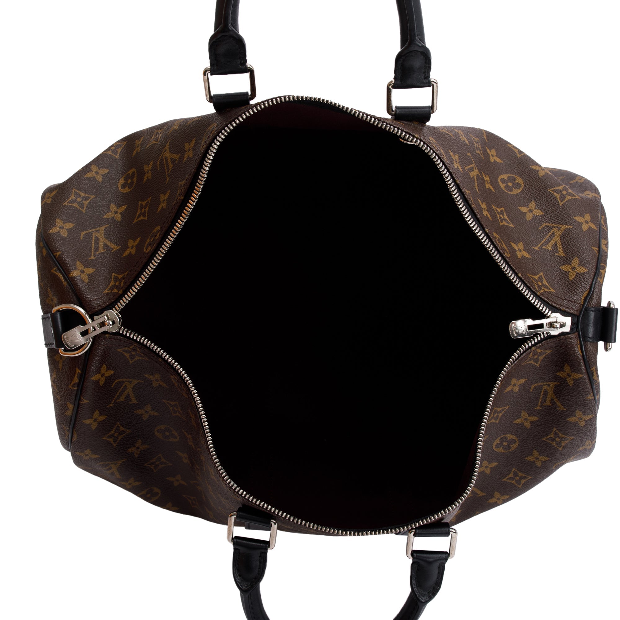 Louis Vuitton Monogram Macassar Keepall Bandouliere 45 w/ Box