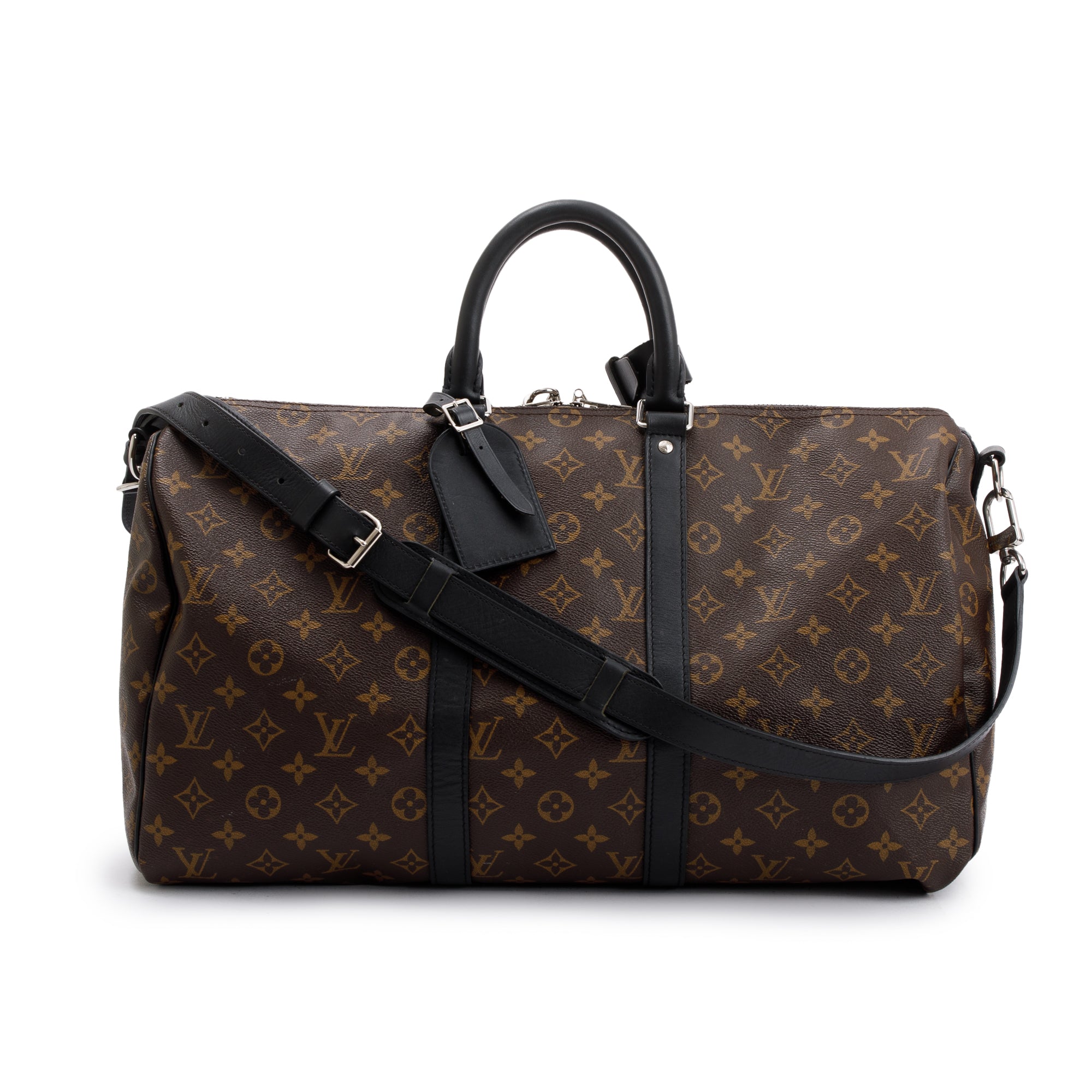 Louis Vuitton Monogram Macassar Keepall Bandouliere 45 w/ Box