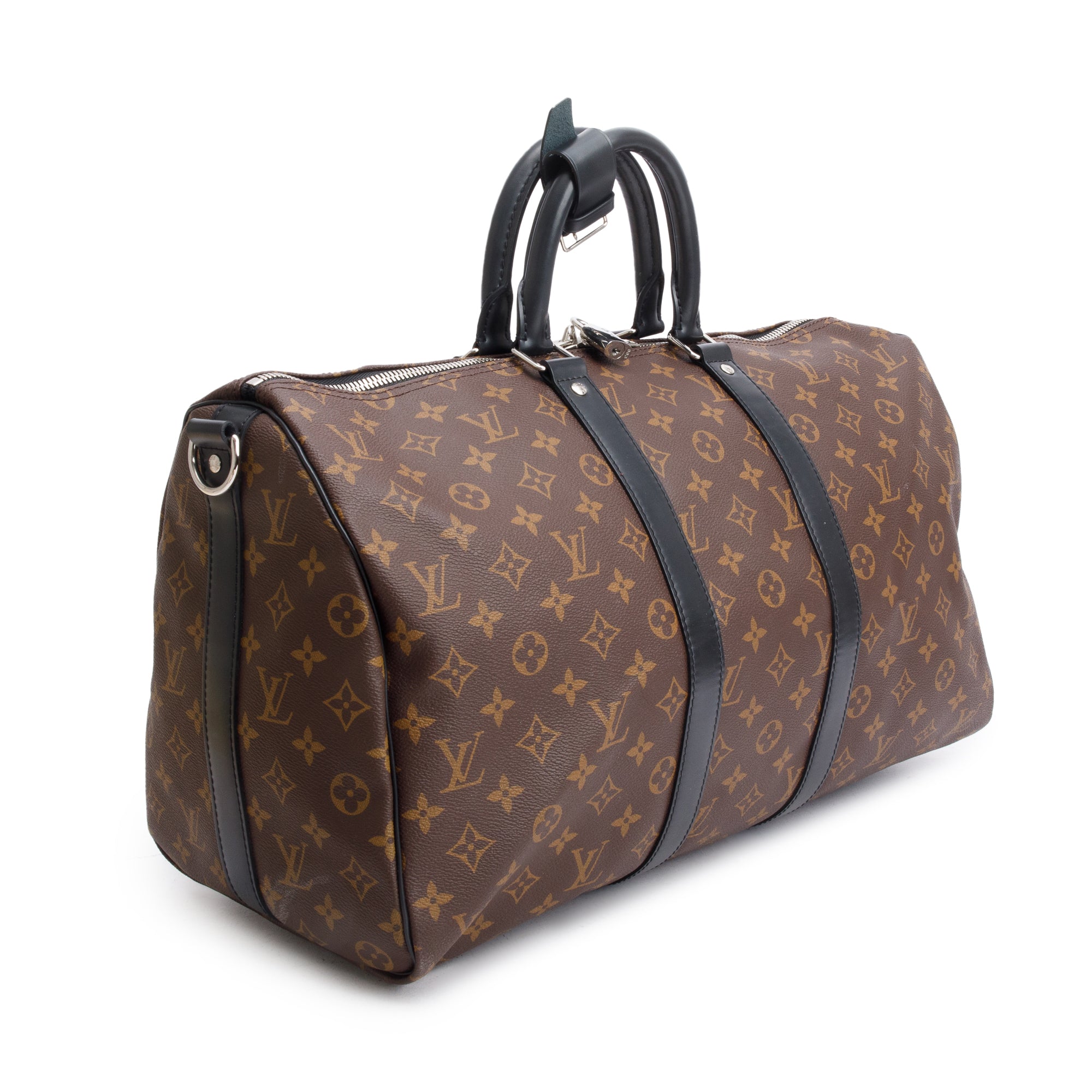 Louis Vuitton Monogram Macassar Keepall Bandouliere 45 w/ Strap