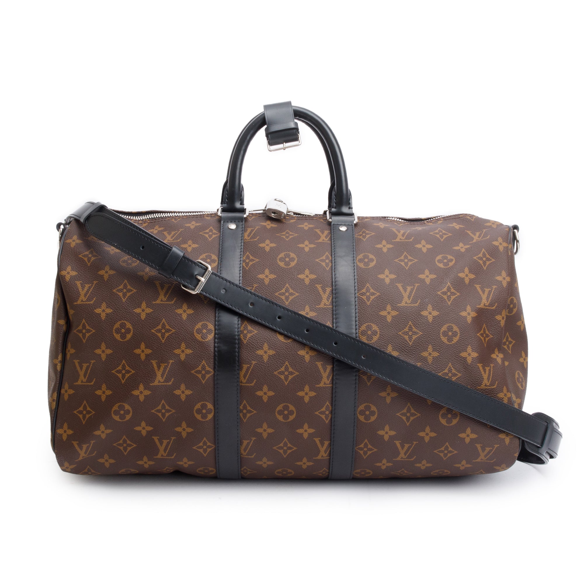 Louis Vuitton Monogram Macassar Keepall Bandouliere 45 w/ Strap