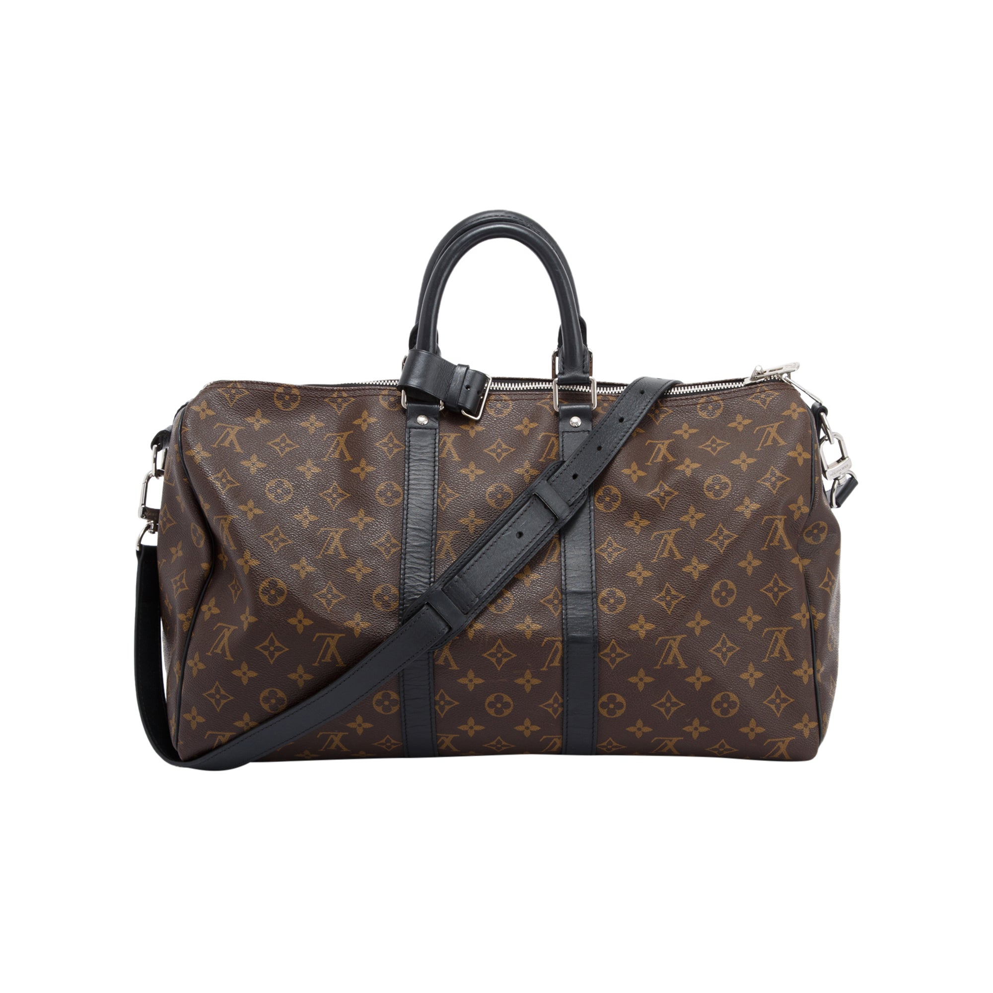 Louis Vuitton Monogram Macassar Keepall Bandouliere 45