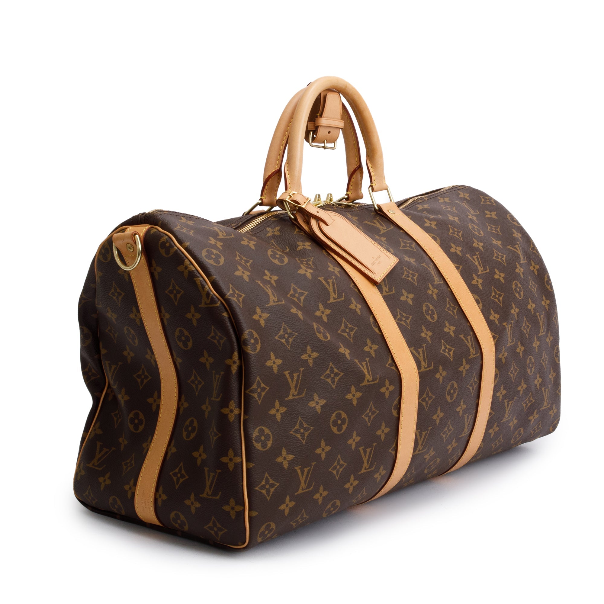 Louis Vuitton Monogram Macassar Keepall Bandouliere 50