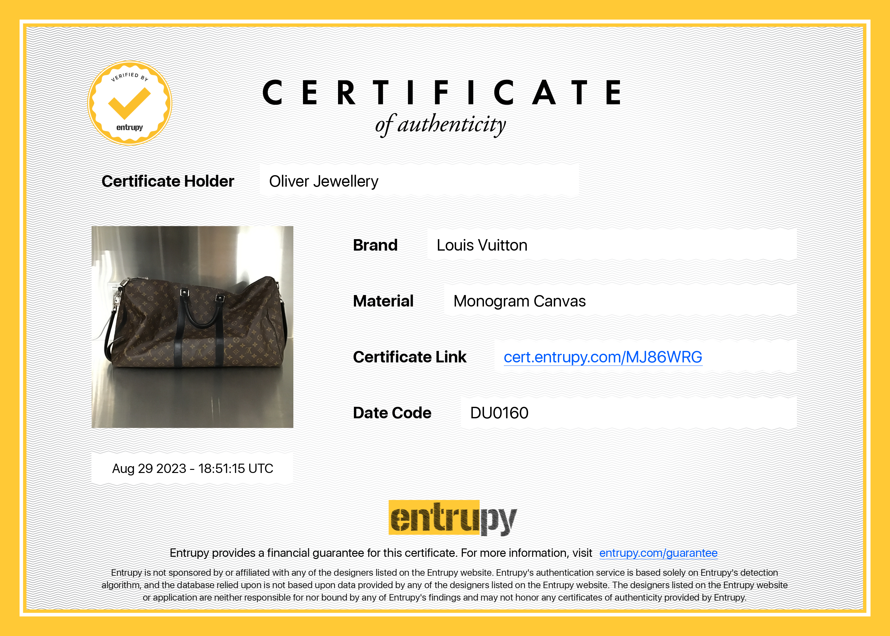 Louis Vuitton Monogram Macassar Keepall Bandouliere 55 w/ Strap