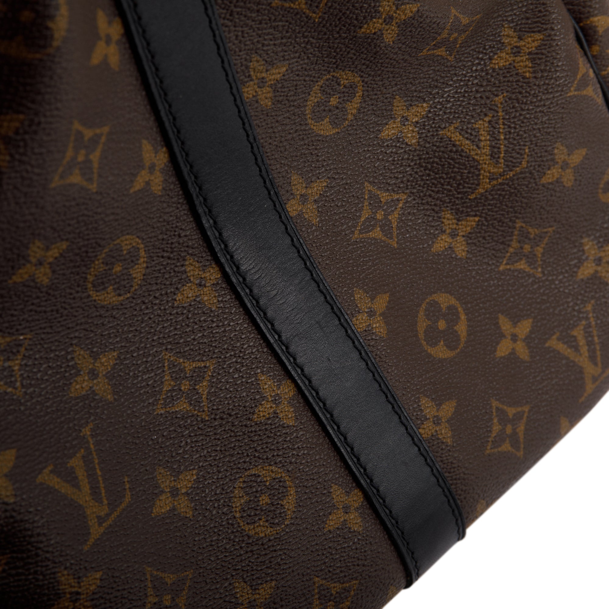Louis Vuitton Monogram Macassar Keepall Bandouliere 55 w/ Strap