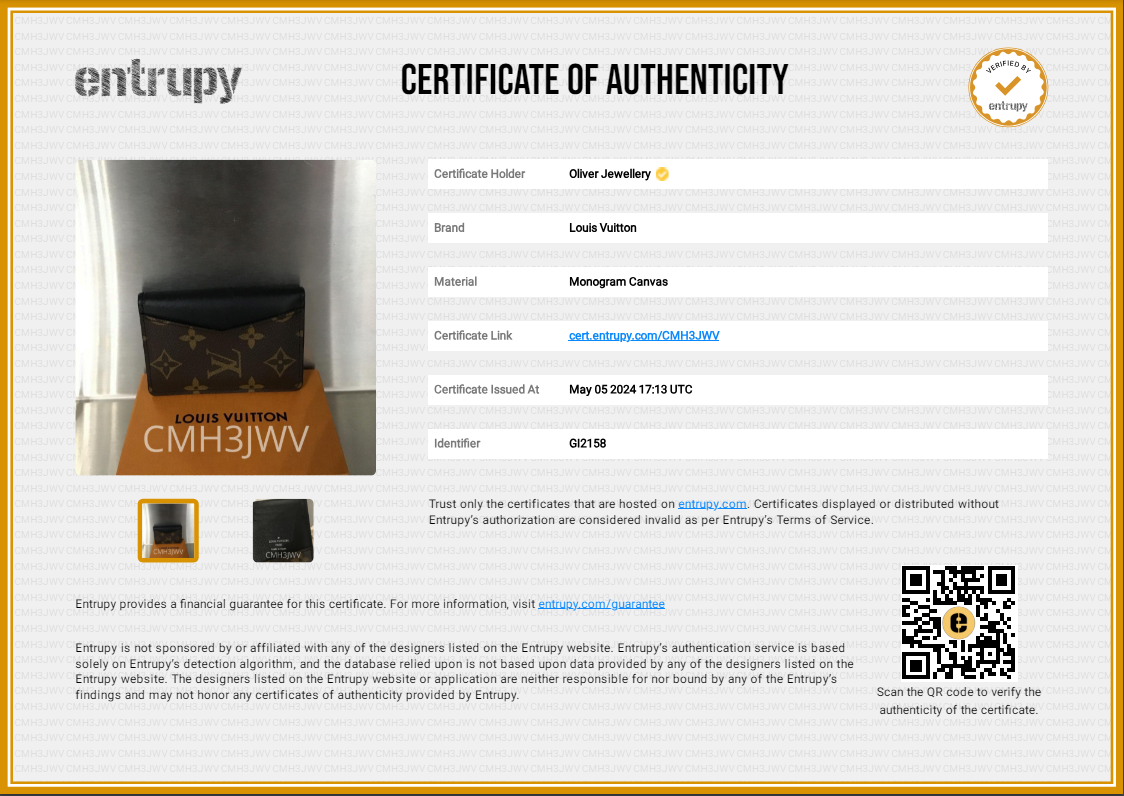 Louis Vuitton Monogram Macassar Pocket Organizer w/ Box