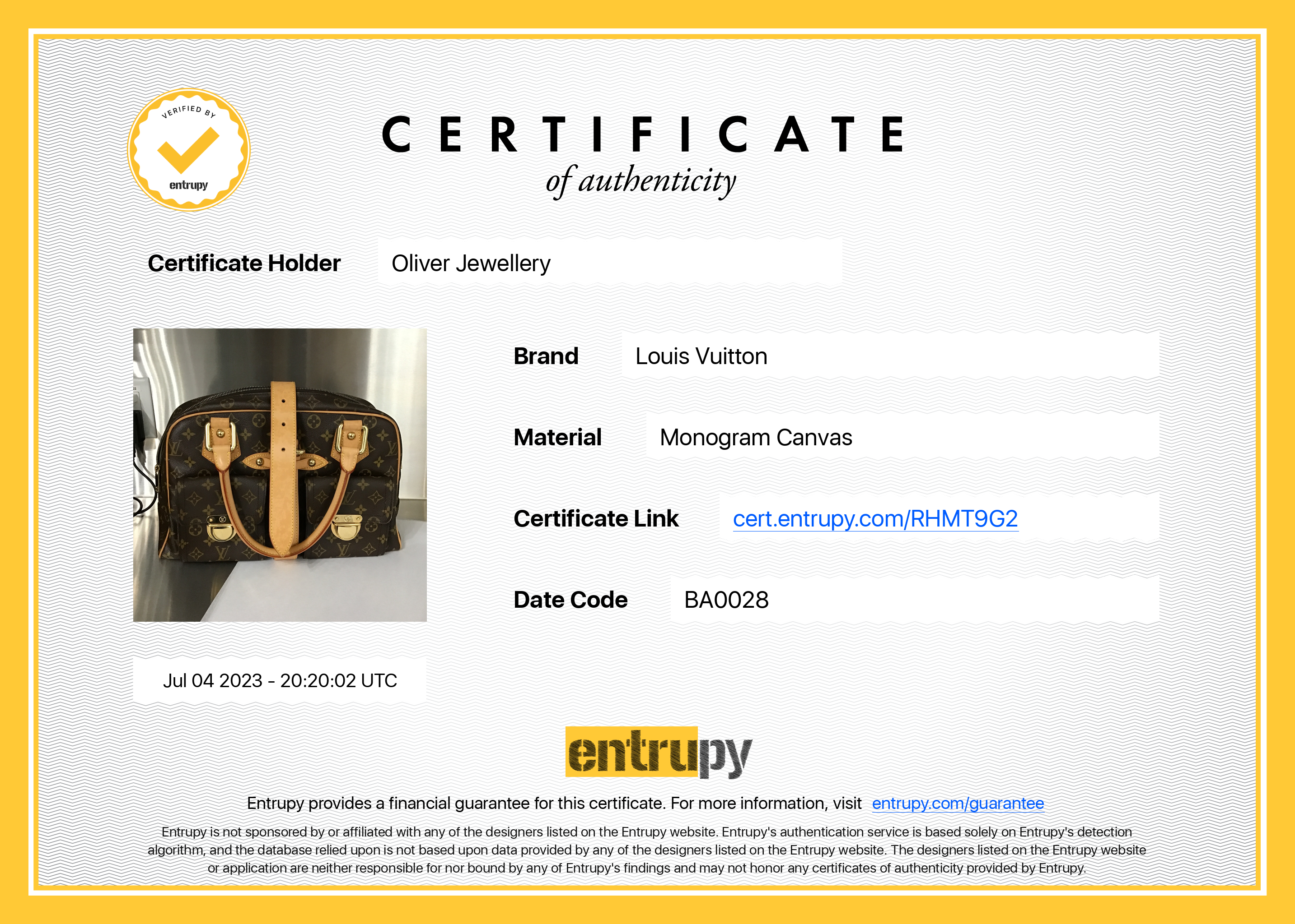 Louis Vuitton Monogram Manhattan GM