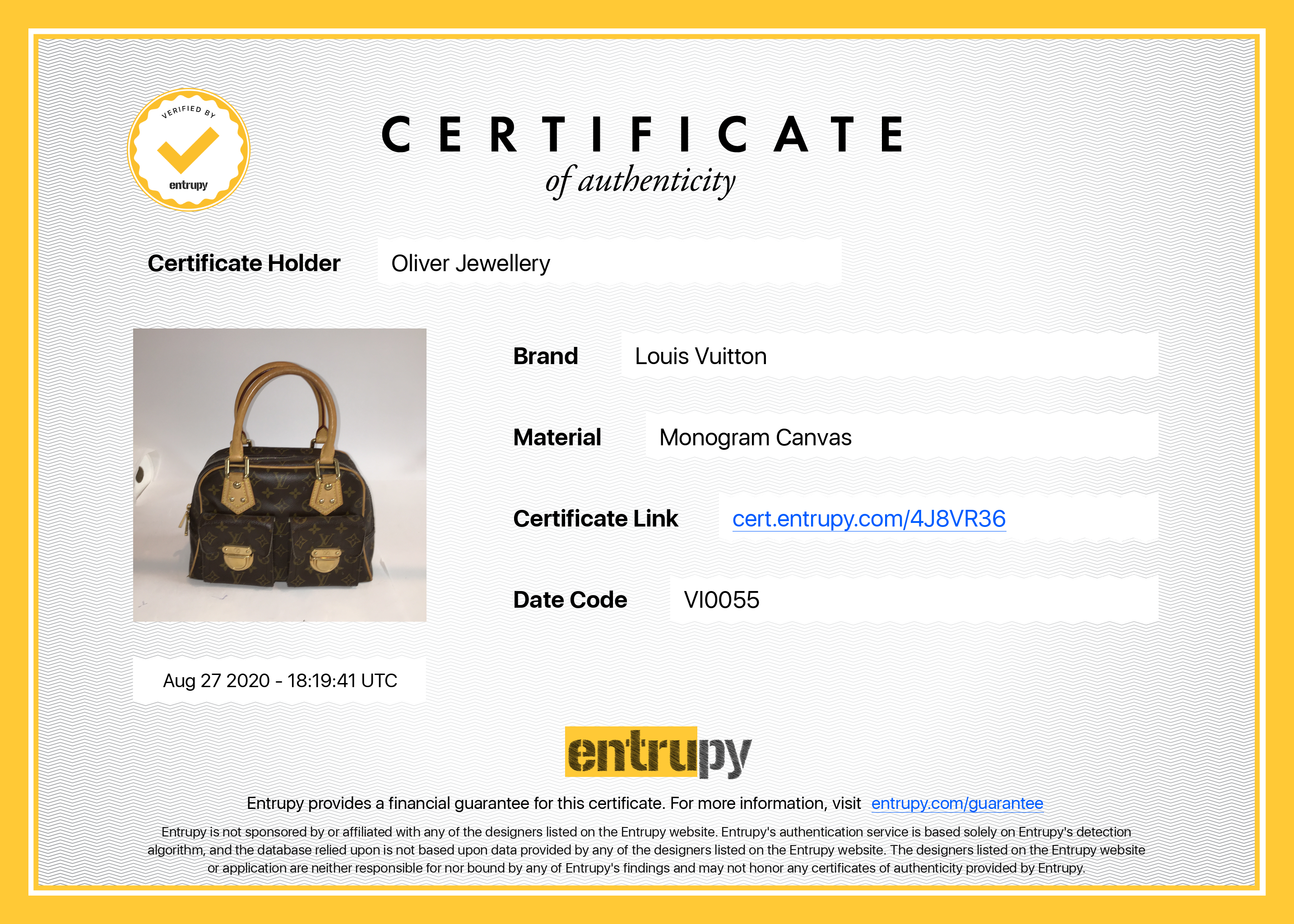 Louis Vuitton Monogram Manhattan PM