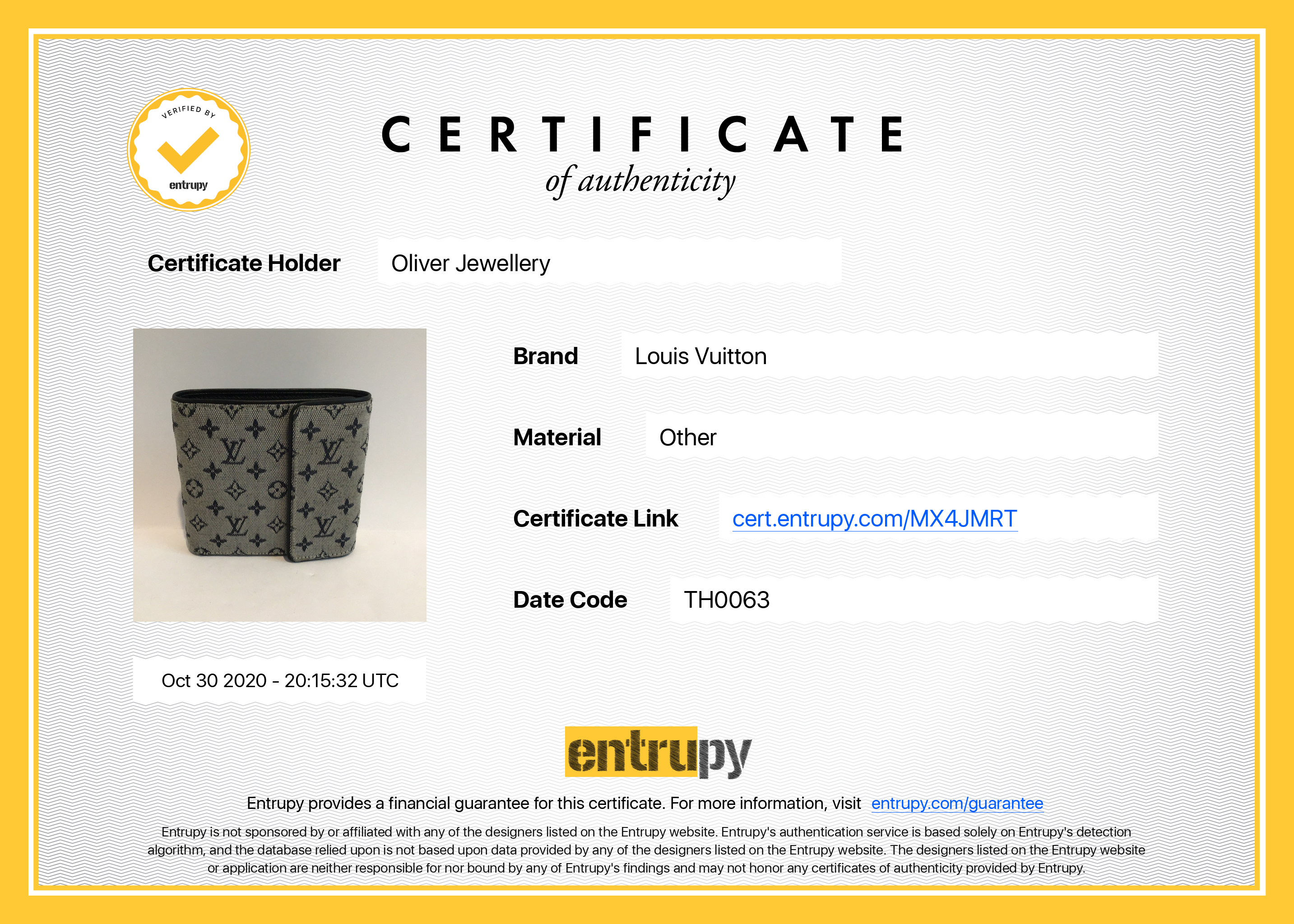 Louis Vuitton Monogram Mini Lin Compact Wallet w/ Box