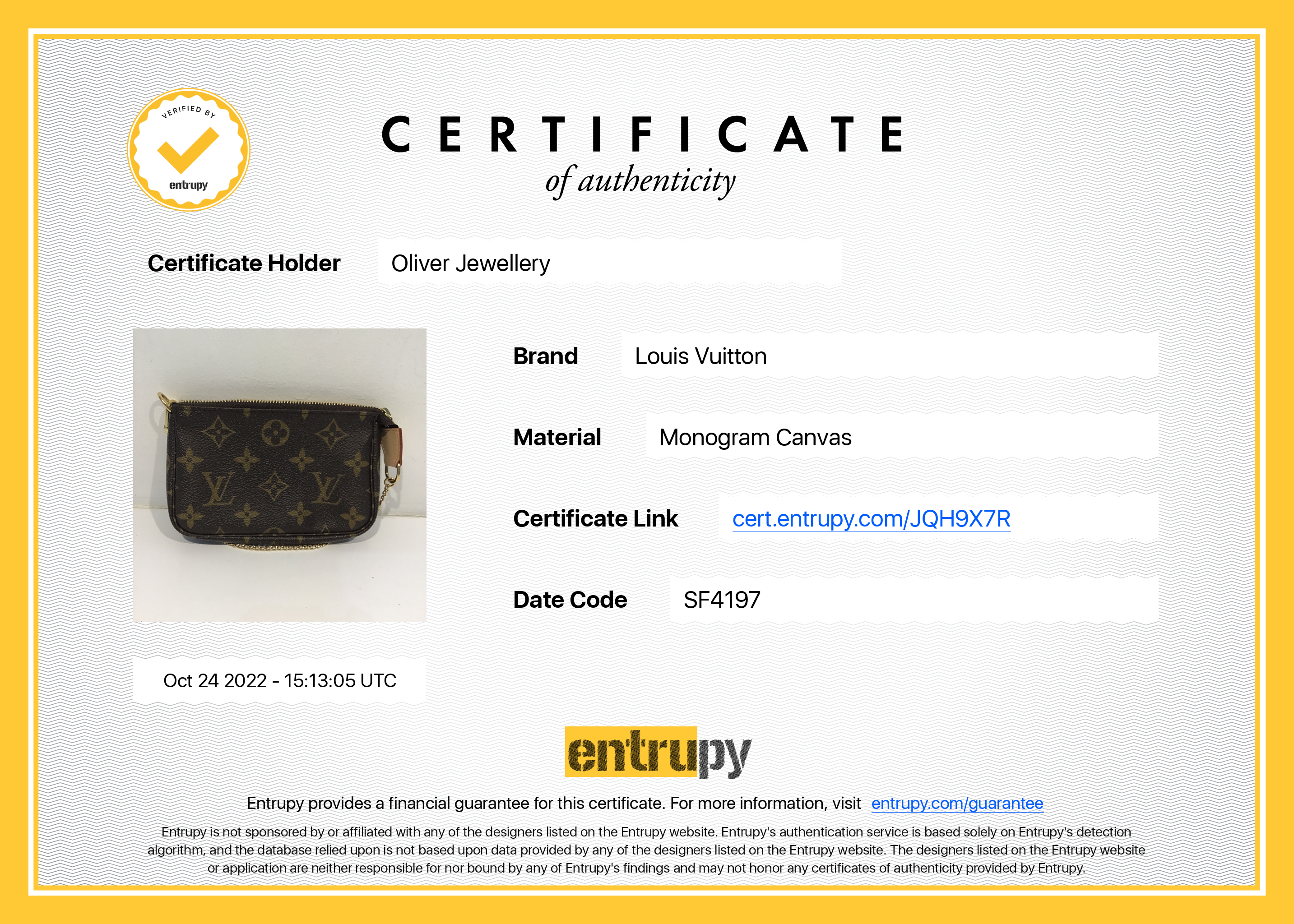 Louis Vuitton Monogram Mini Pochette Accessories
