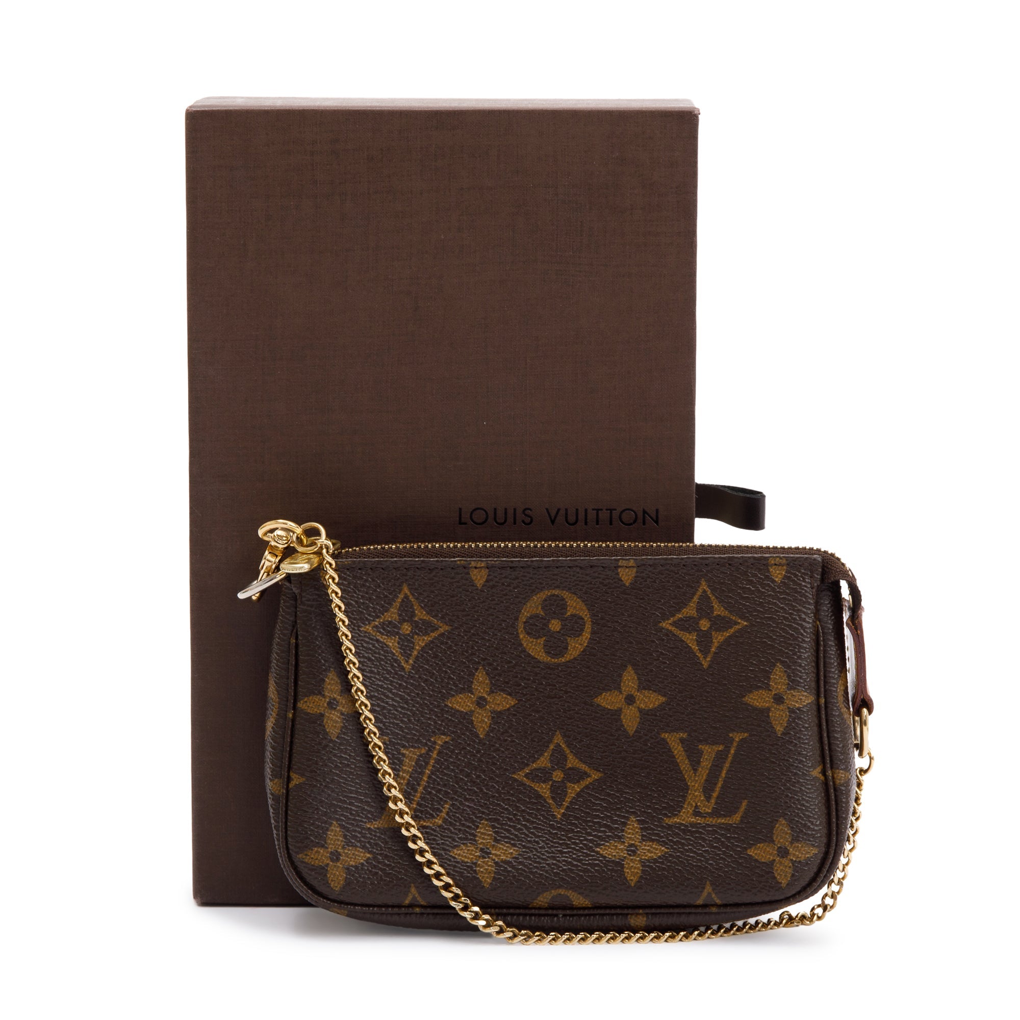 Louis Vuitton Monogram Mini Pochette Accessories w/ Box