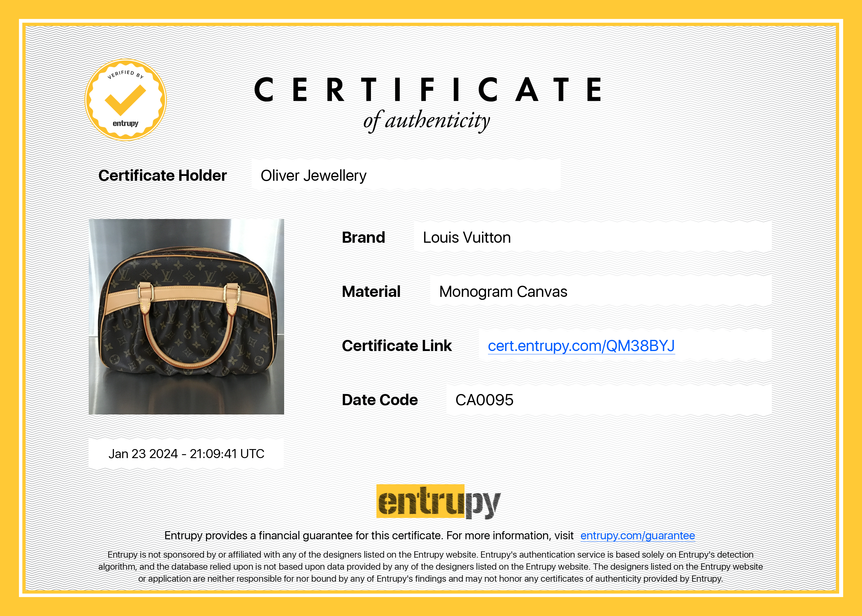 Louis Vuitton Monogram Mizi Handle Bag